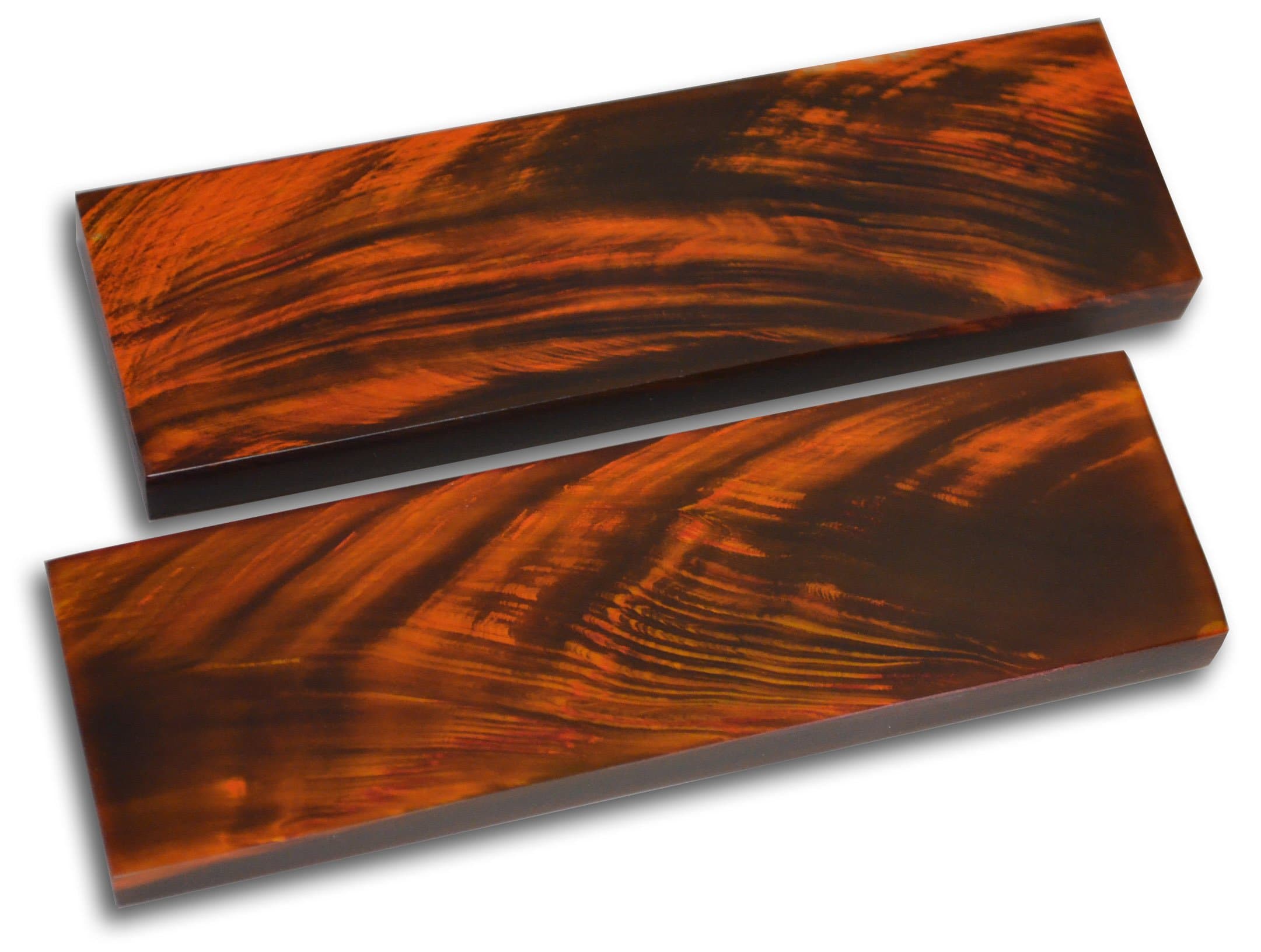 5 inch Black Buffalo Horn Red Streaks Handle Scales Set Pair Handles Material for Knife Making Blanks Blades Knives Custom