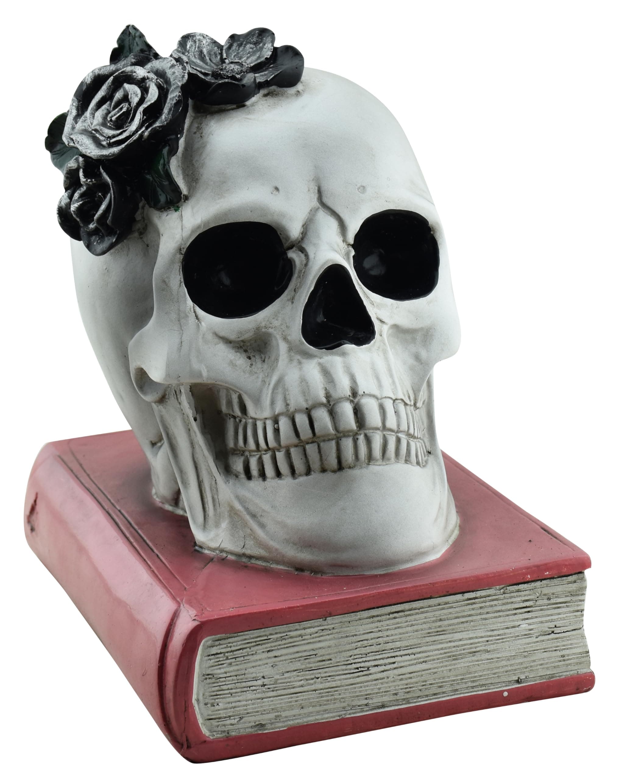 Big Size 1 Piece Halloween Skull Skeleton Books Halloween Horror Skull Ornament Garden Yard Lawn Decoration Festival Prank Crafts/Cracked Skull/Halloween Decorations Skull/