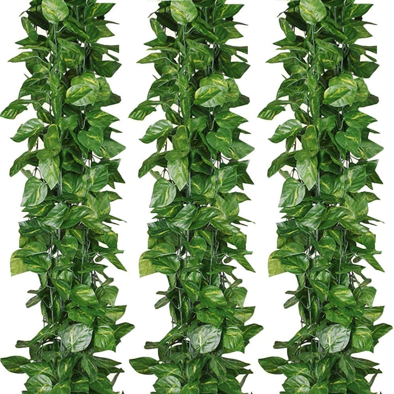 Sponsored Ad – Artificial Ivy Garland, 24 Pack 168 Feet Fake Ivy Hanging Vines, Green Leaves Fake Plants for Wedding, Party, Garden, Office, Bedroom Decoration(Scindapsus Leaves)