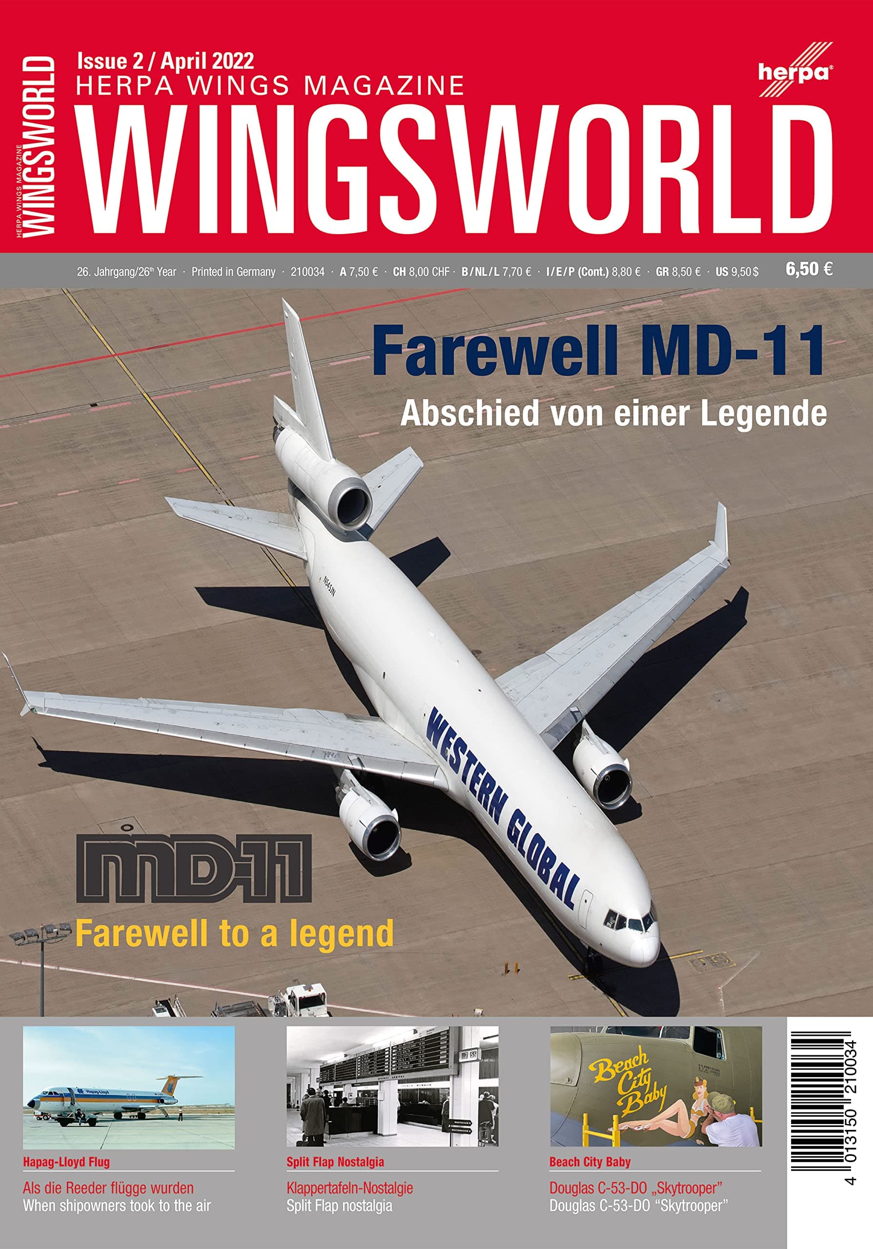 Herpa210034 Wingsworld Magazine on Miniature Models, Multi-Coloured