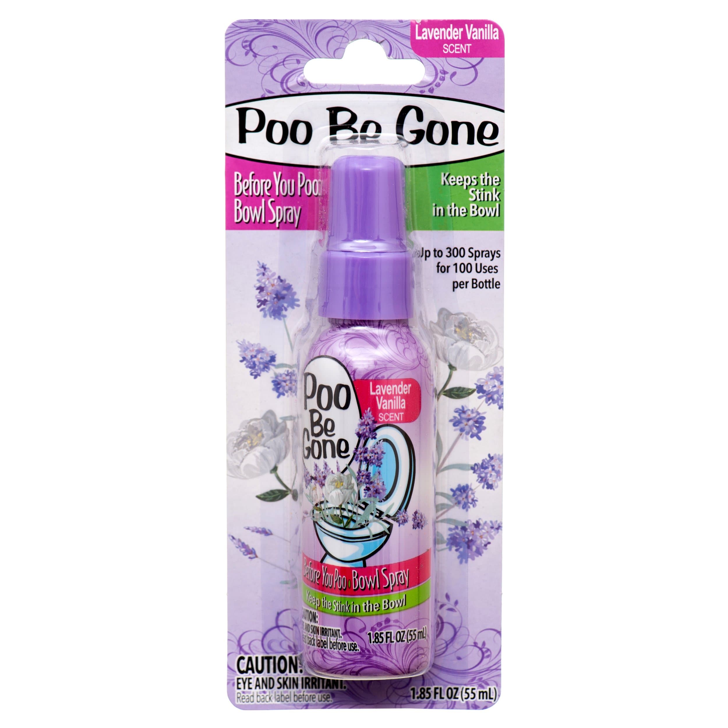 Poo Be Gone Toilet Spray 1.85oz - Before You Go Toilet Bathroom Deodorizer - Lavender Scent (1 Pack)