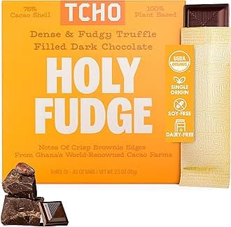 Organic Holy Fudge Filled Dark Chocolate, 2.47 Ounce