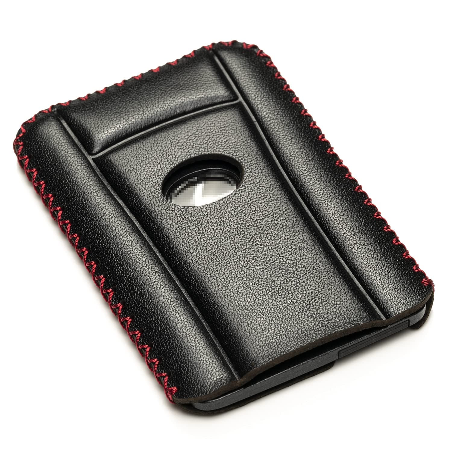 Vitodeco Leather Keyless SMARTACCESS Key Card Case Compatible with Lexus LX570, Lexus LS460, Lexus ES, Lexus LX600 2016 - 2025 (Card, Black/Red)