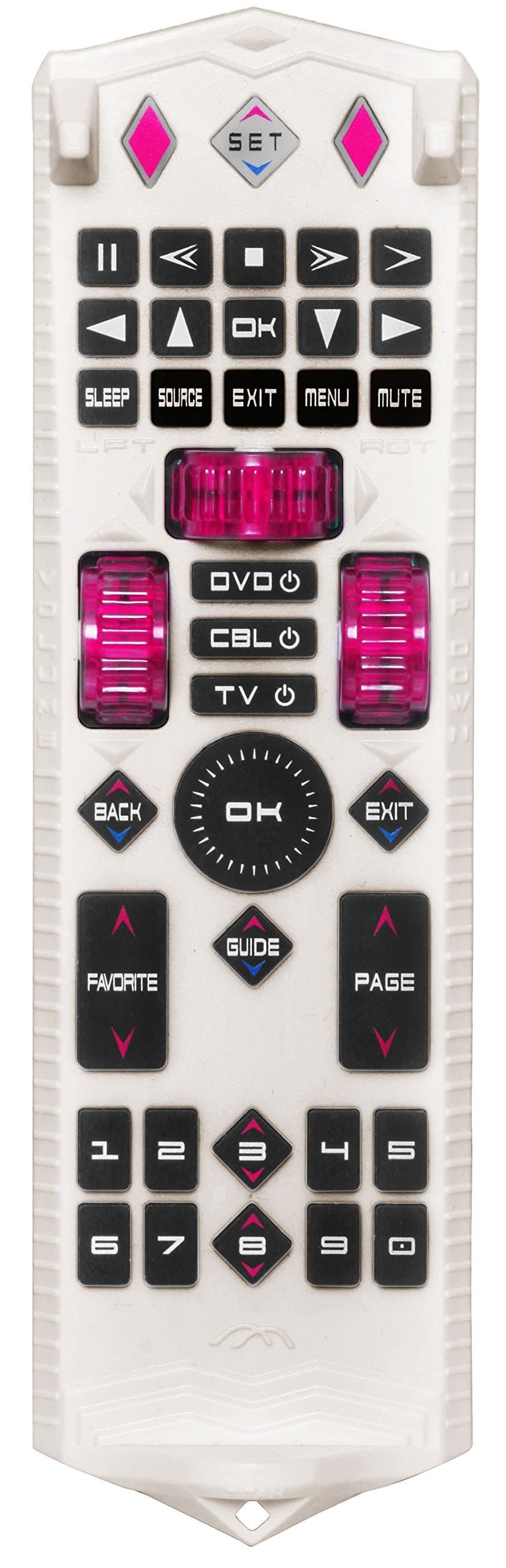 Learning Remote for 2 Devices – Copy & Combine Most Used Buttons of Your TV & Cable Remote INTO 1 – XCROOL HAS Soft Wheel Buttons for Volume & Channel - A Practical Gift for Seniors