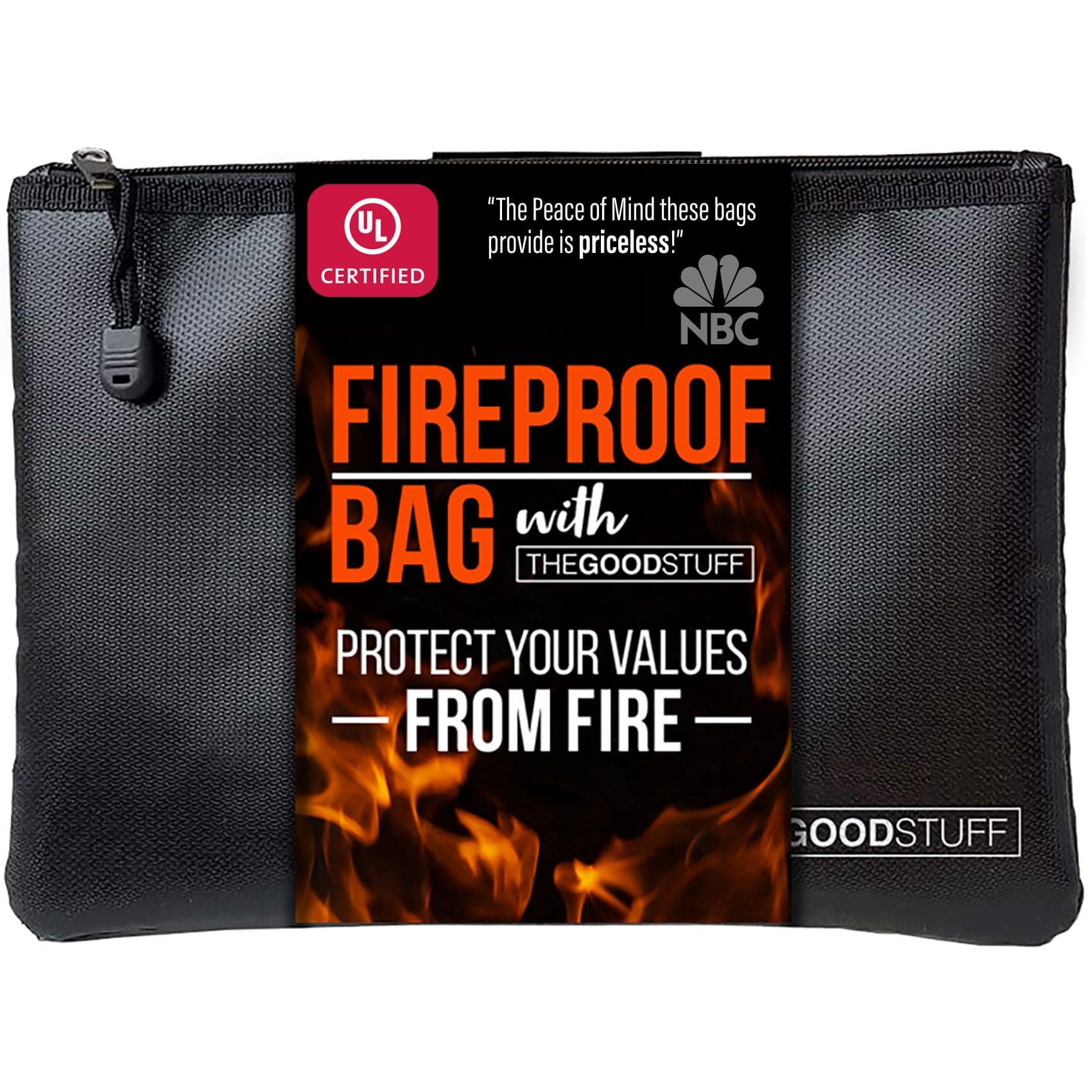 Water and Fireproof Pouch (2000℉) - Protect Money, Passports, and Documents with a Fireproof Money Bag for Cash, Safe Money Storage Bags Fire Proof Waterproof