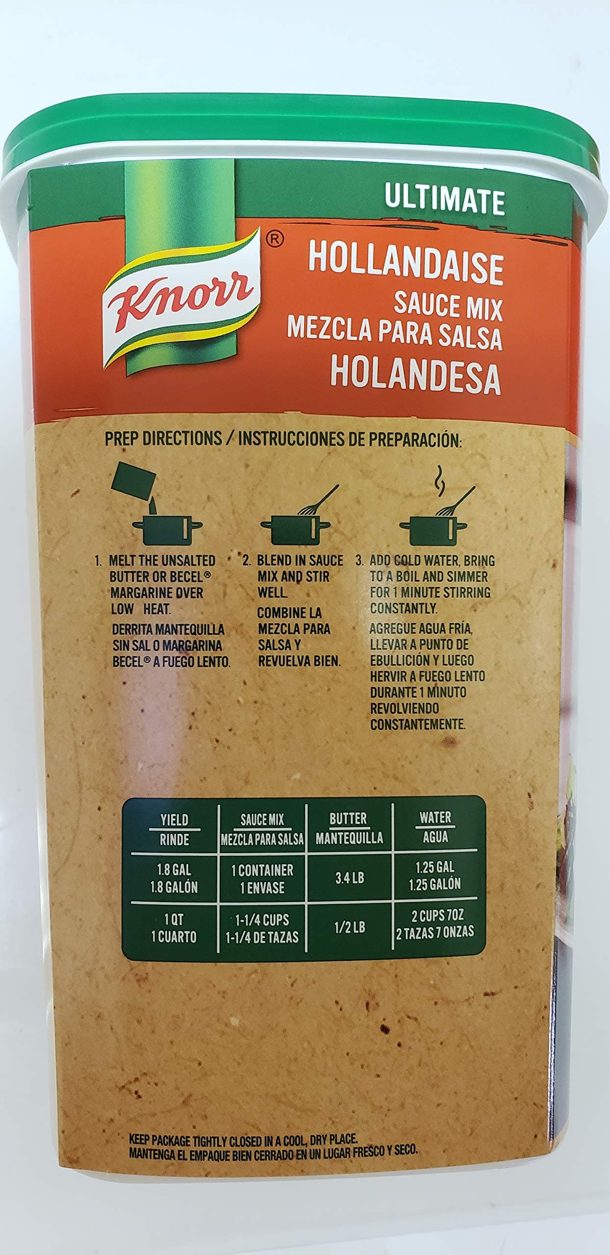 Knorr Hollandaise Sauce Mix, 30.2-ounce Can (1.89 Lb) - 1 Can