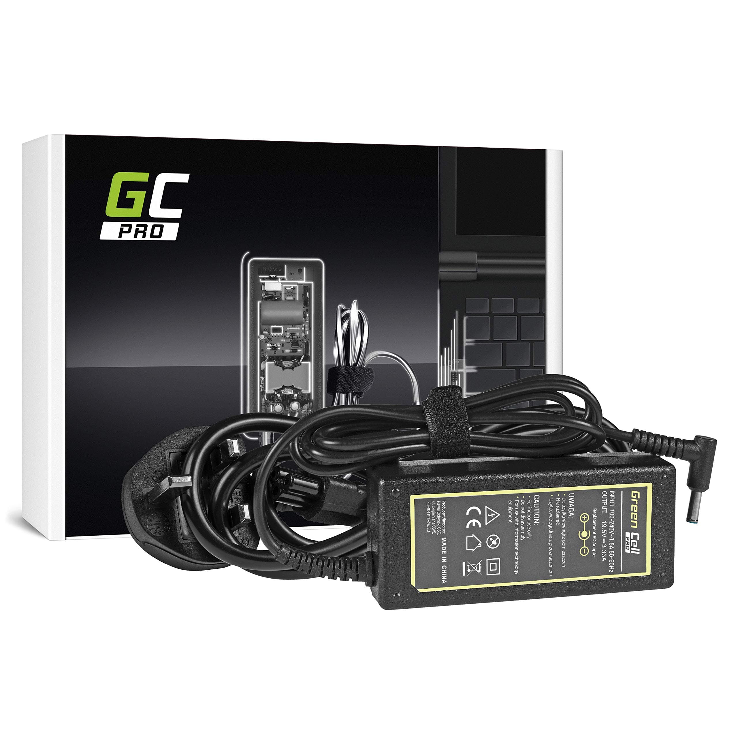 GC PRO AC Adapter for HP Compaq 15-H019NS 15-H020NS 15-H023EG 15-H023SG 15-H024EG Laptop Notebook Charger Power Supply (19.5V 3.33A 65W)