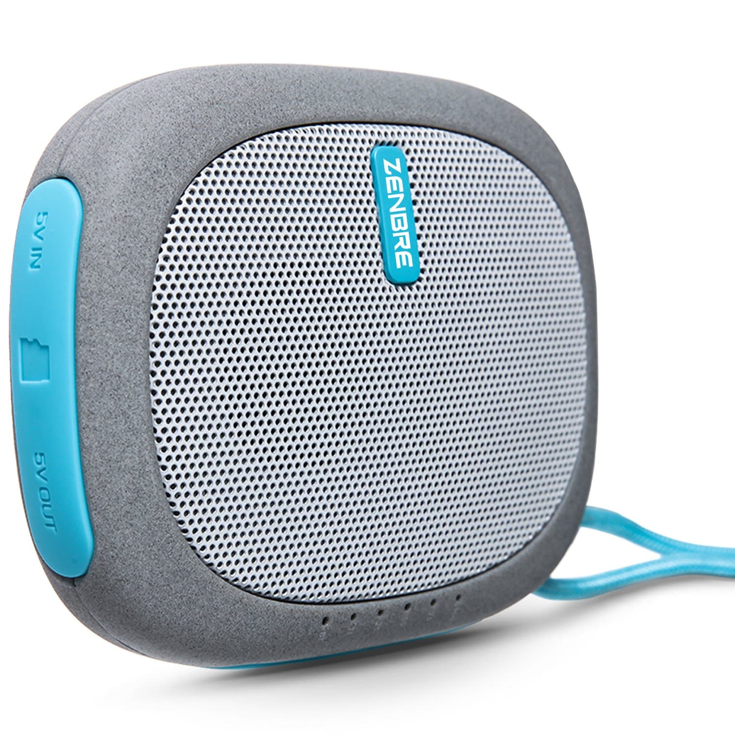 Portable Speakers, ZENBRE D3 mini Wireless Bluetooth Speaker with 20 Hours Play Time, Power Bank and Support TFcard (Blue)