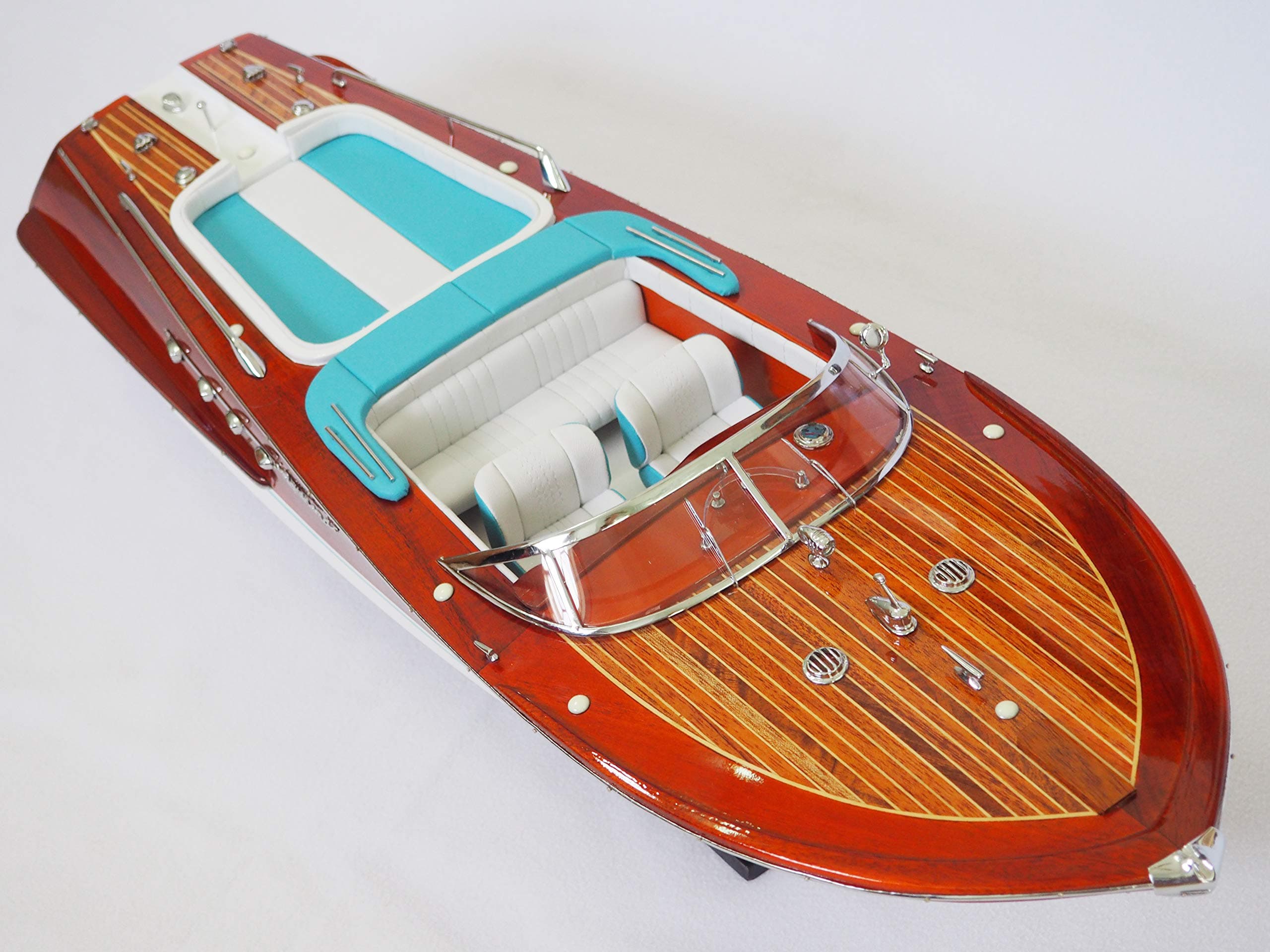 Riva AQUARAMA Lamborghini 28" Large (72 cm) Wood Boat Model Fully Assembled