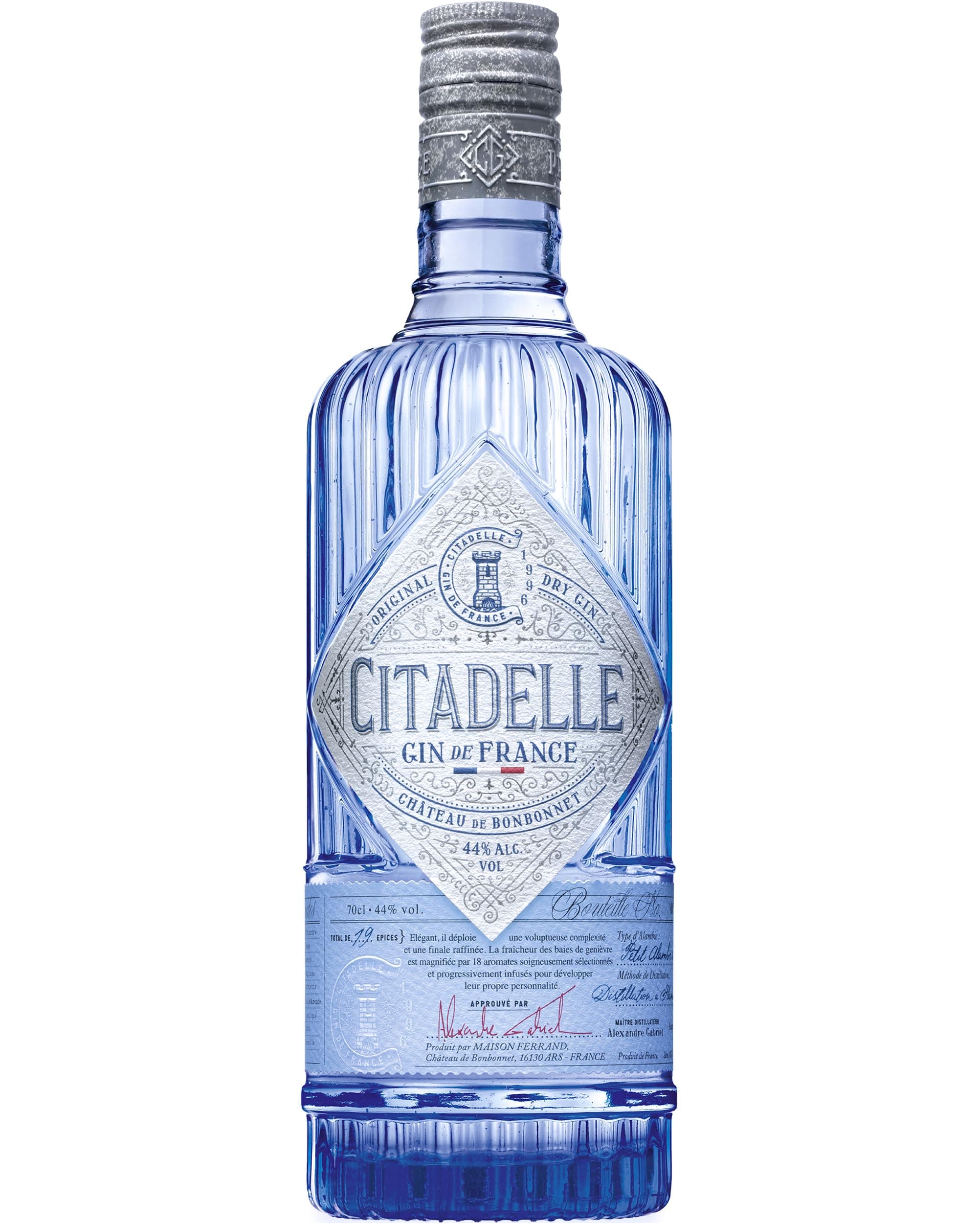 Original Dry Gin - Refinement and Intensity - Made in France, 44 percent ABV, 70cl