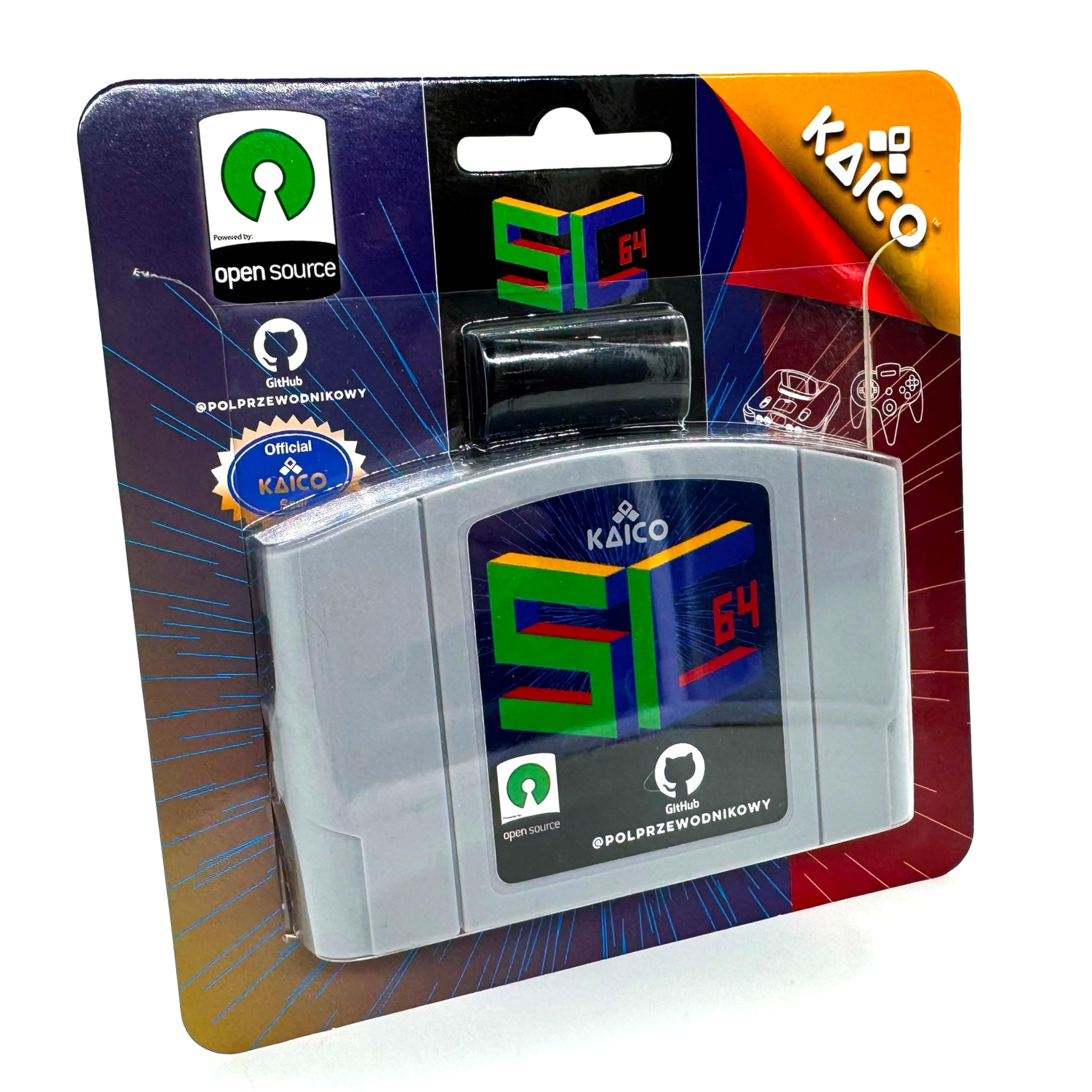 Kaico Edition SummerCart64 Open Source N64 Flash Cart with 64DD Support and Full N64 Compatibility - EverDrive x7 Competitor - N64 Compatible Game Cartridge with 8GB Micro SD Card - SC64 Summer Cart