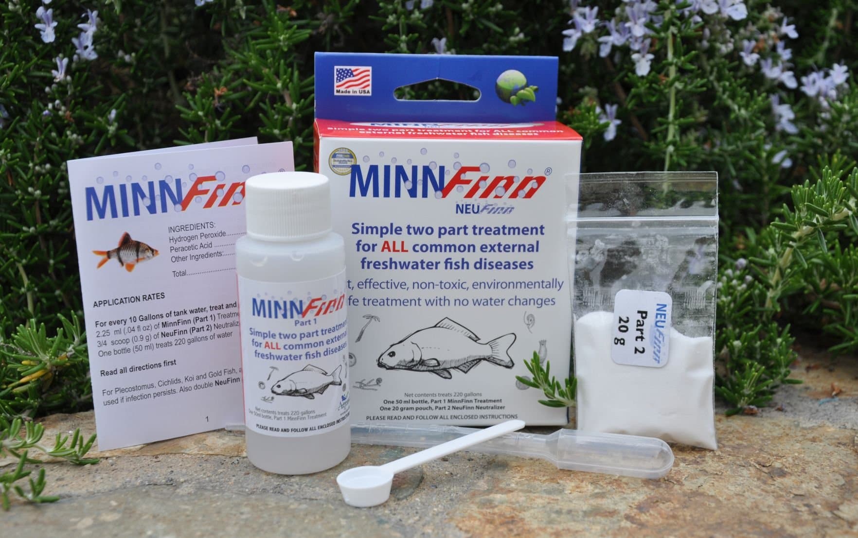 MinnFinn Mini - Broad-Spectrum Treatment for Koi and Goldfish Diseases