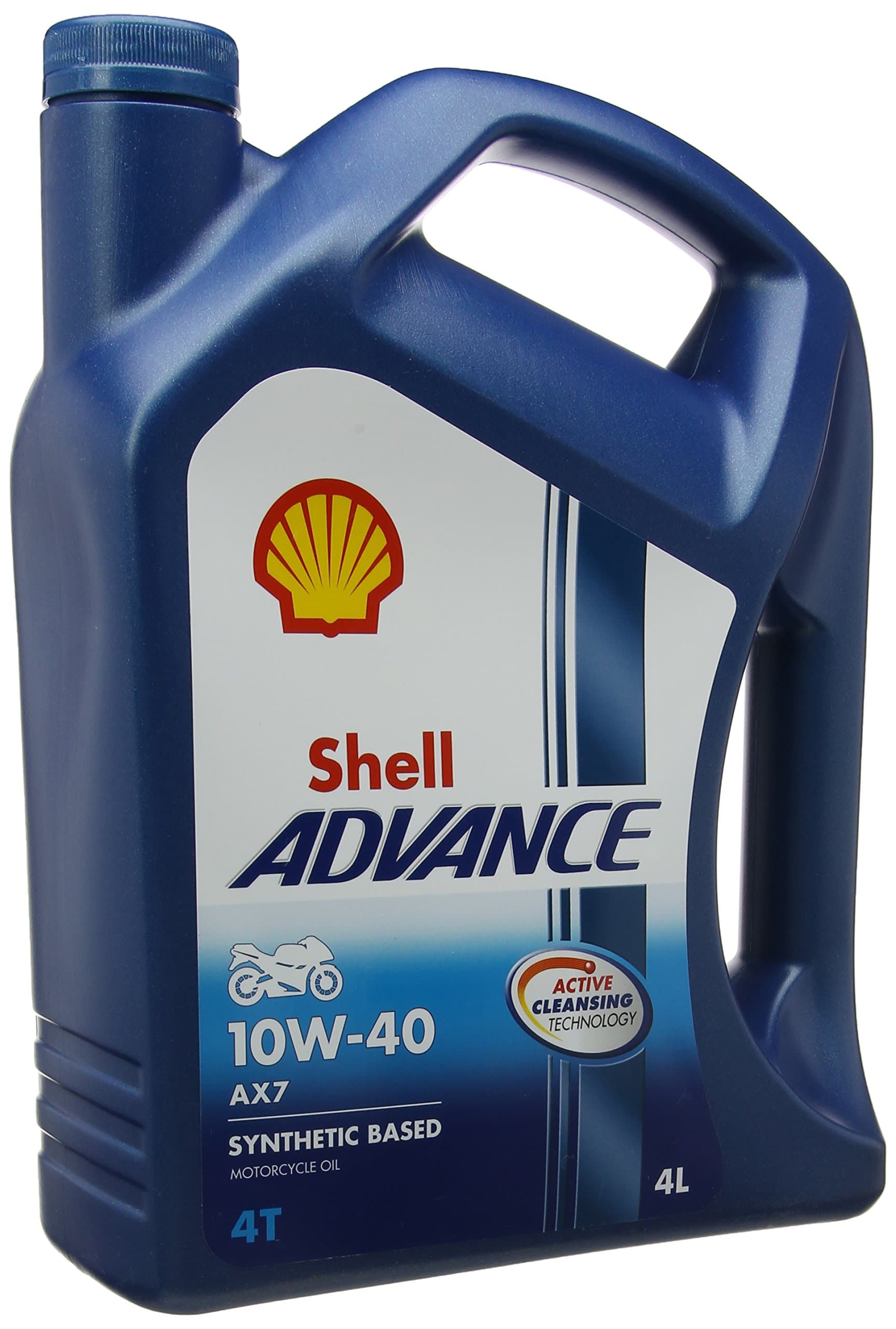 Royal Dutch Shell Lubricants 550044457 Shell Advance 4T, 10 W-40, 4 Liters