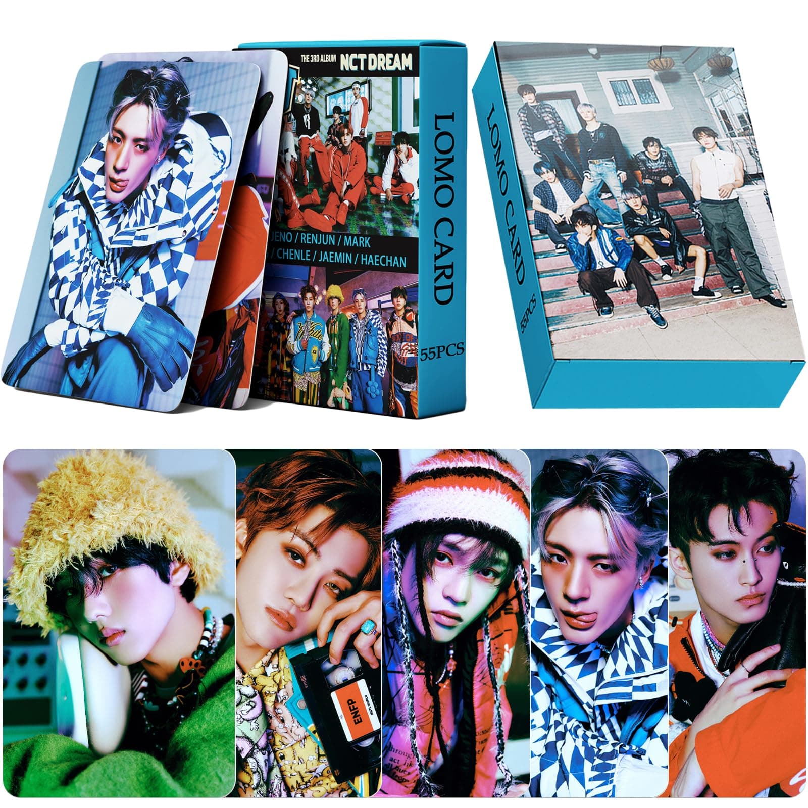 PYAJUU NCT DREAM Photocard 55pcs NCT DREAM ISTJ New Album Photocard KPOP ISTJ LOMO Card Gift for Fans Daughter ISTJ Album Card