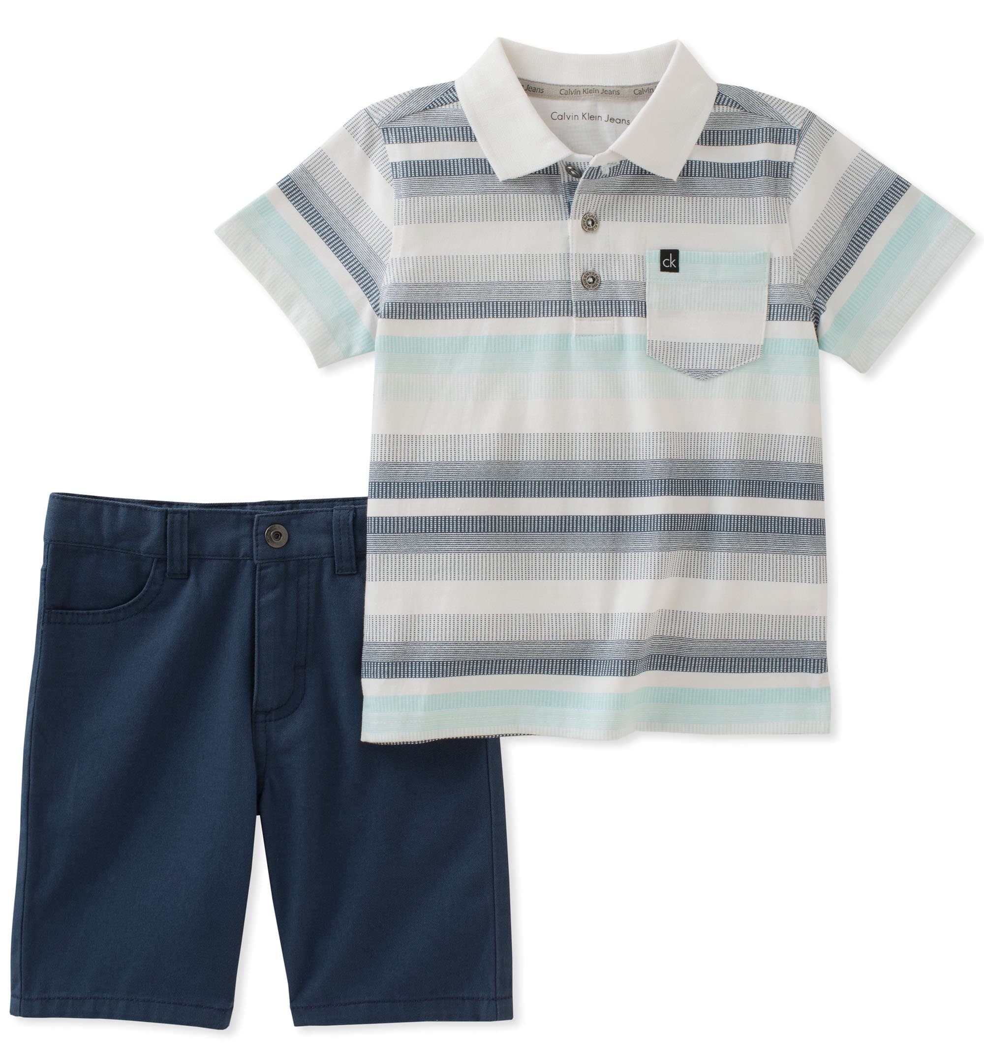 Calvin Klein 2 Pieces Polo Shorts Set Shorts