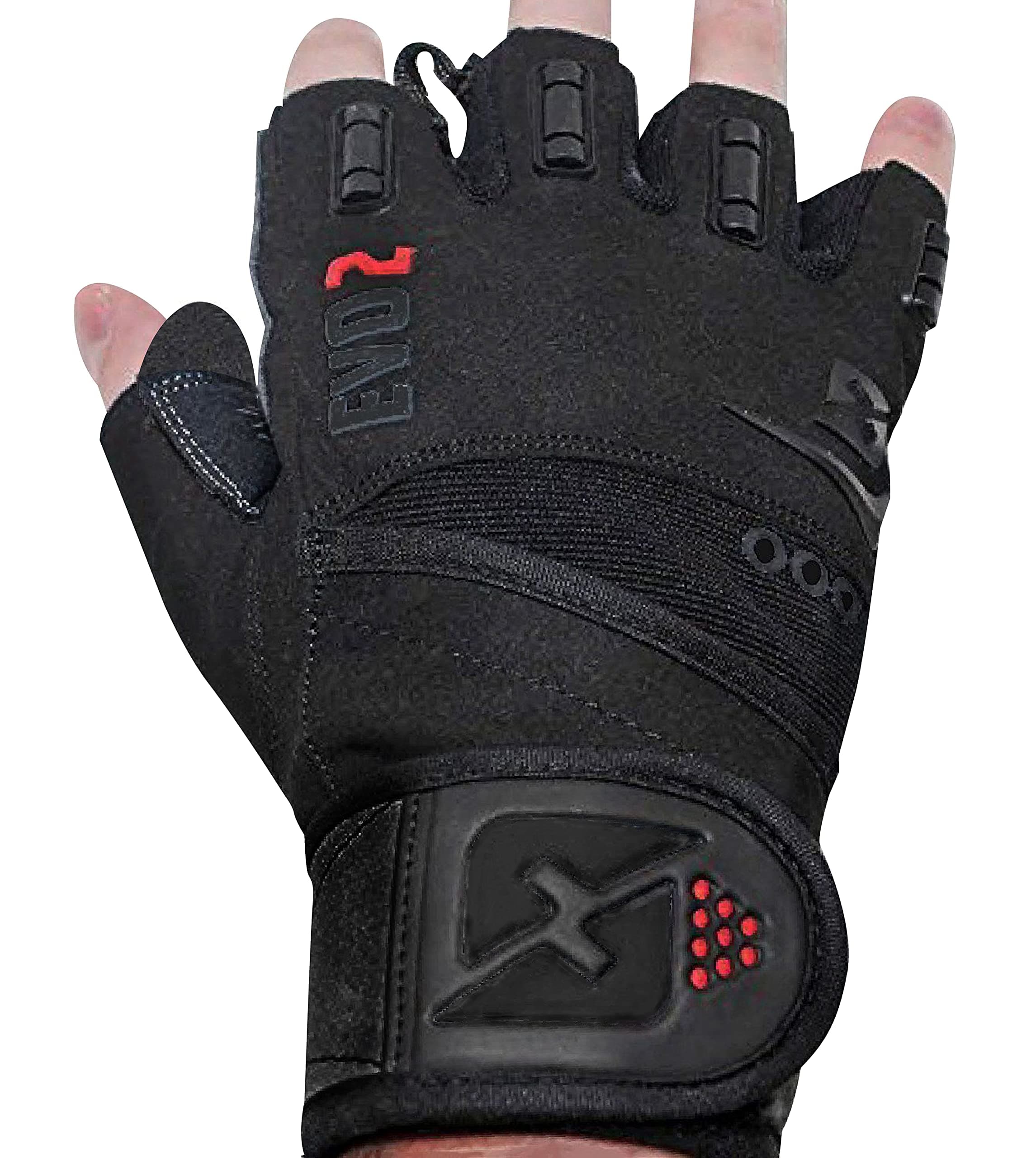 skott Evo 2 Weightlifting Gloves with Integrated Wrist Wrap Support-Double Stitching for Extra Durability-Get Ripped with The Best Body Building Fitness and Exercise Accessories
