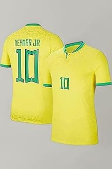 Naimaar 10 Brazill Football Team World Cup Jersey Tshirt 2022/2023 (Kids,Boys,Men)