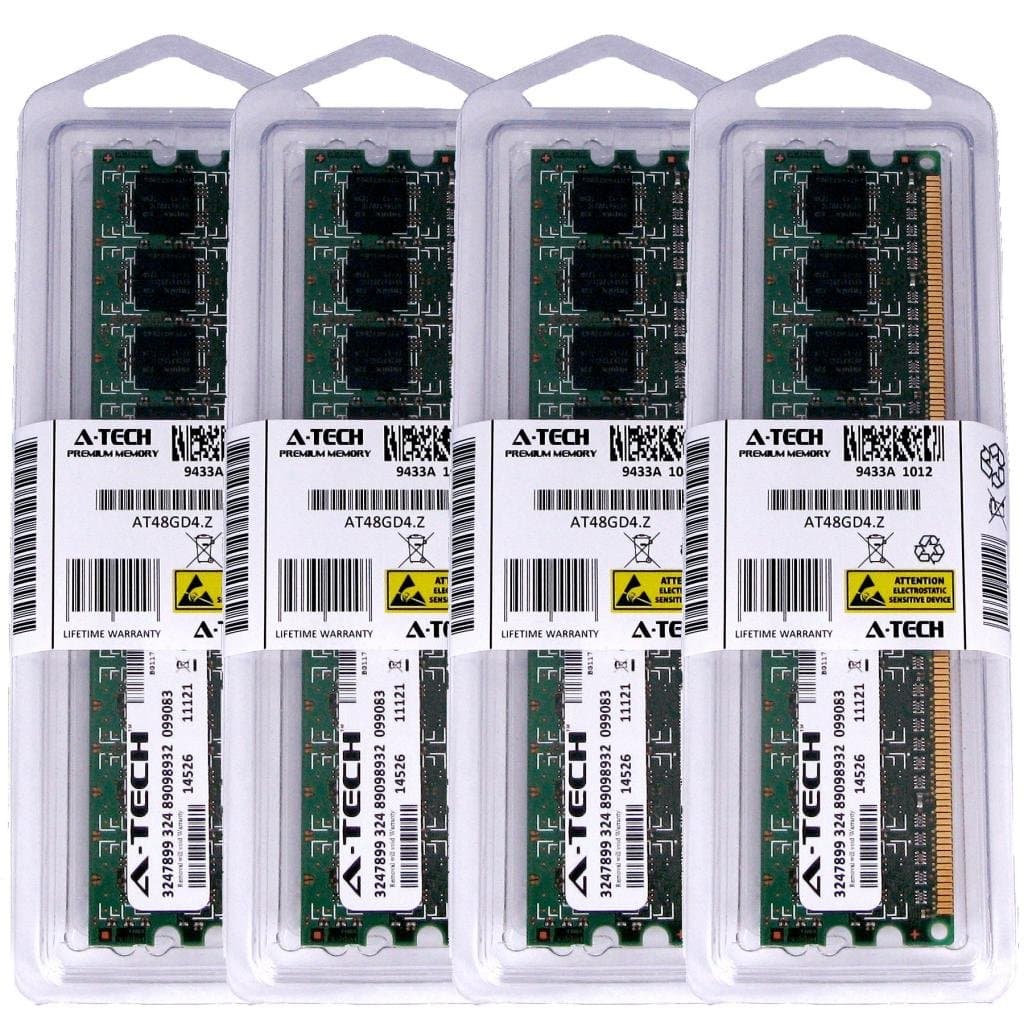 8GB KIT (4 x 2GB) for ASUS ASmobile Motherboard P5K SE EPU WS P5K-E WiFi-AP P5KR P5K-V P5K-VM P5N32-E SLI Plus. DIMM DDR2 Non-ECC PC2-6400 800MHz RAM Memory. Genuine A-Tech Brand.