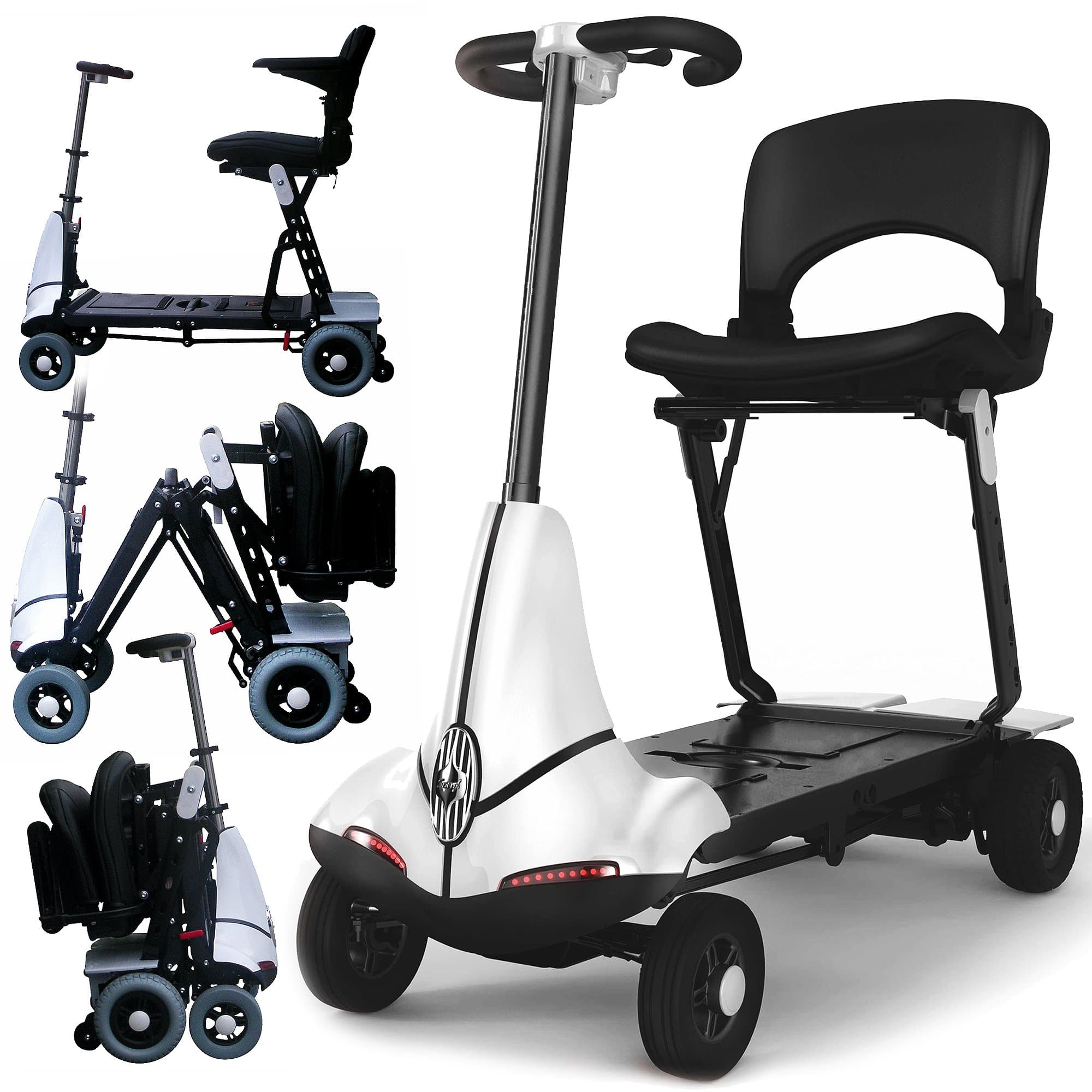 Monarch Mobility Mobile Scooter, Small, Lightweight and Easy to Assemble bianco