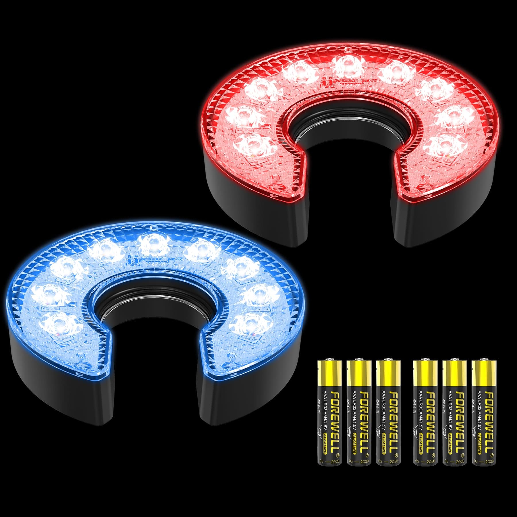 KINGTOP LED Golf Hole Light with Anti-Glare Lens - Battery Operated, Glow in The Dark Putting Cup Lights, Ideal for Night Golf, Backyard Practice Putting Green & Golf Parties