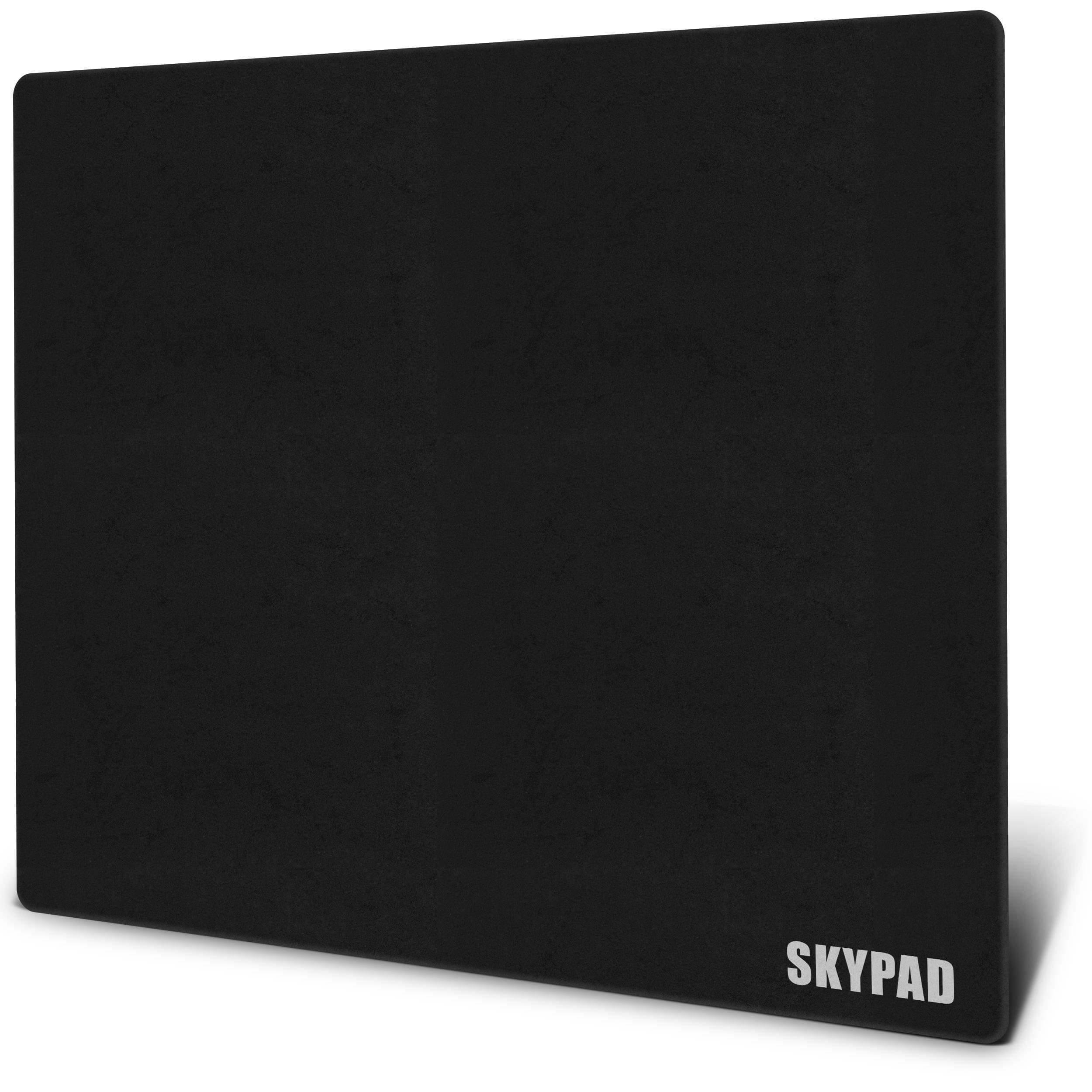 SkyPADGlass 3.0 XL Gaming Mouse Pad with Text Logo | Professional Large Mouse Mat | 400 x 500 mm | Black | Special Glass Surface with Improved Precision and Speed