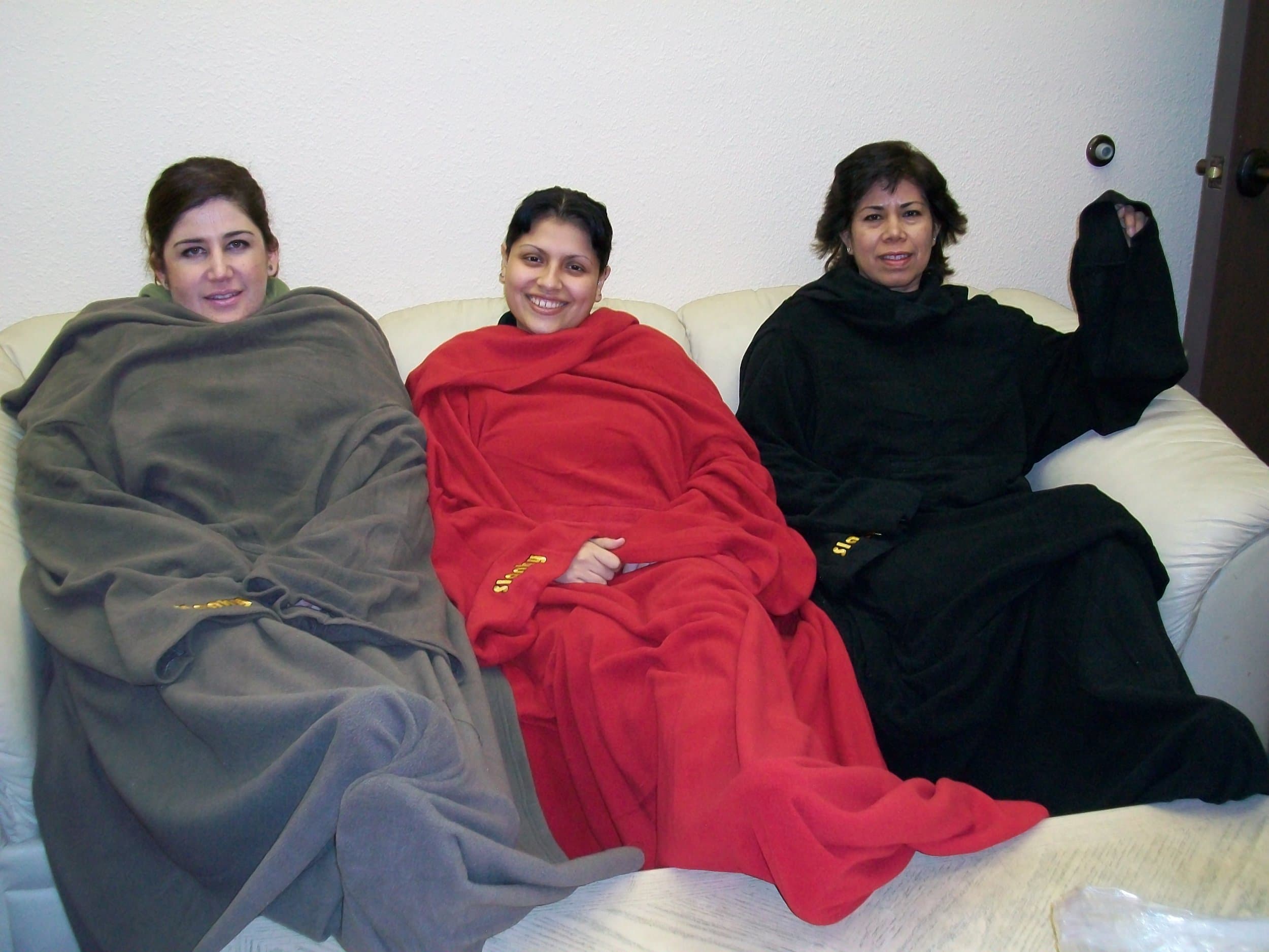 Microfiber Blanket with Sleeves