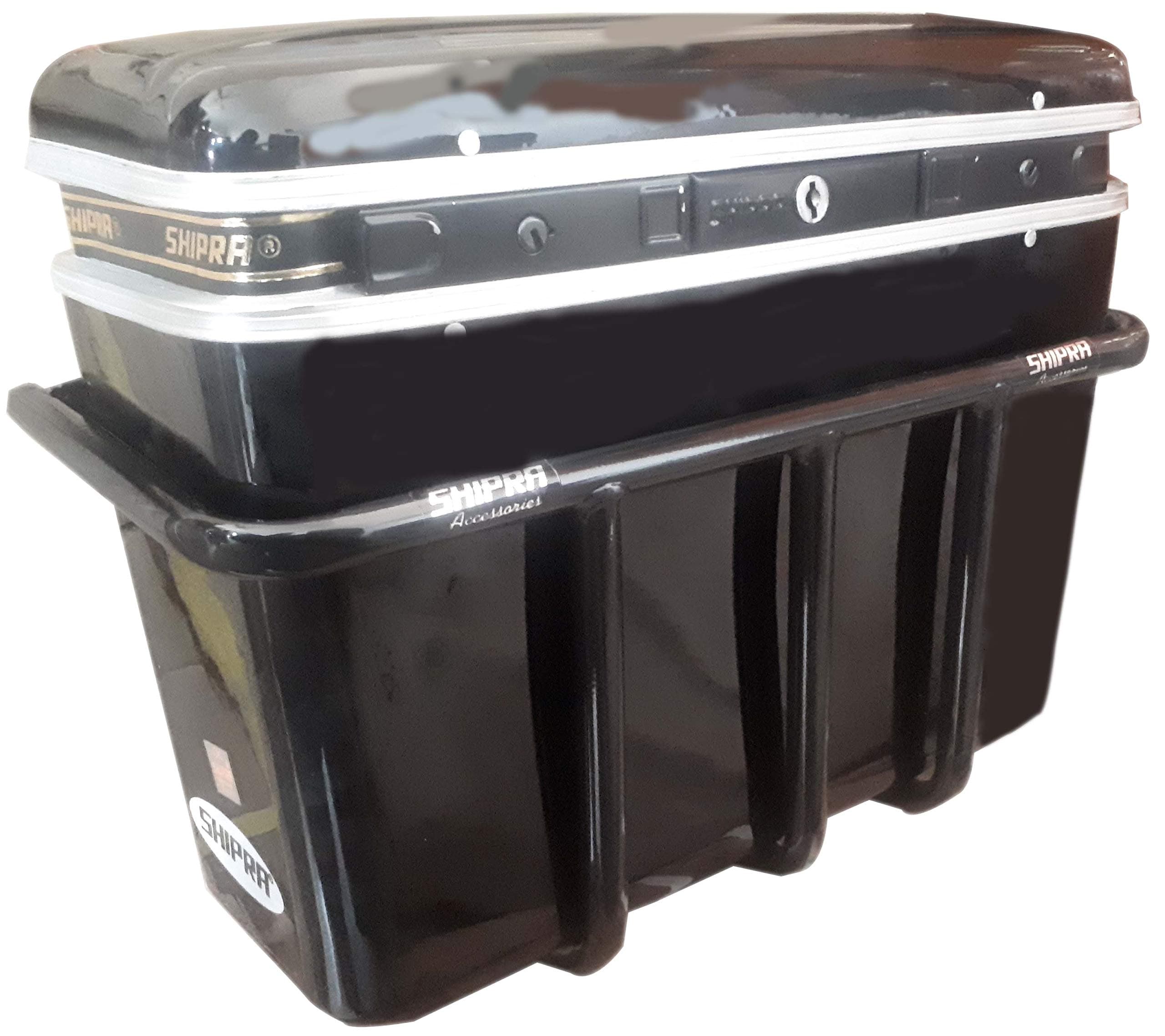 SHIPRA Motor Bike SIDEBOX Three Lock with Fitting CLAMP