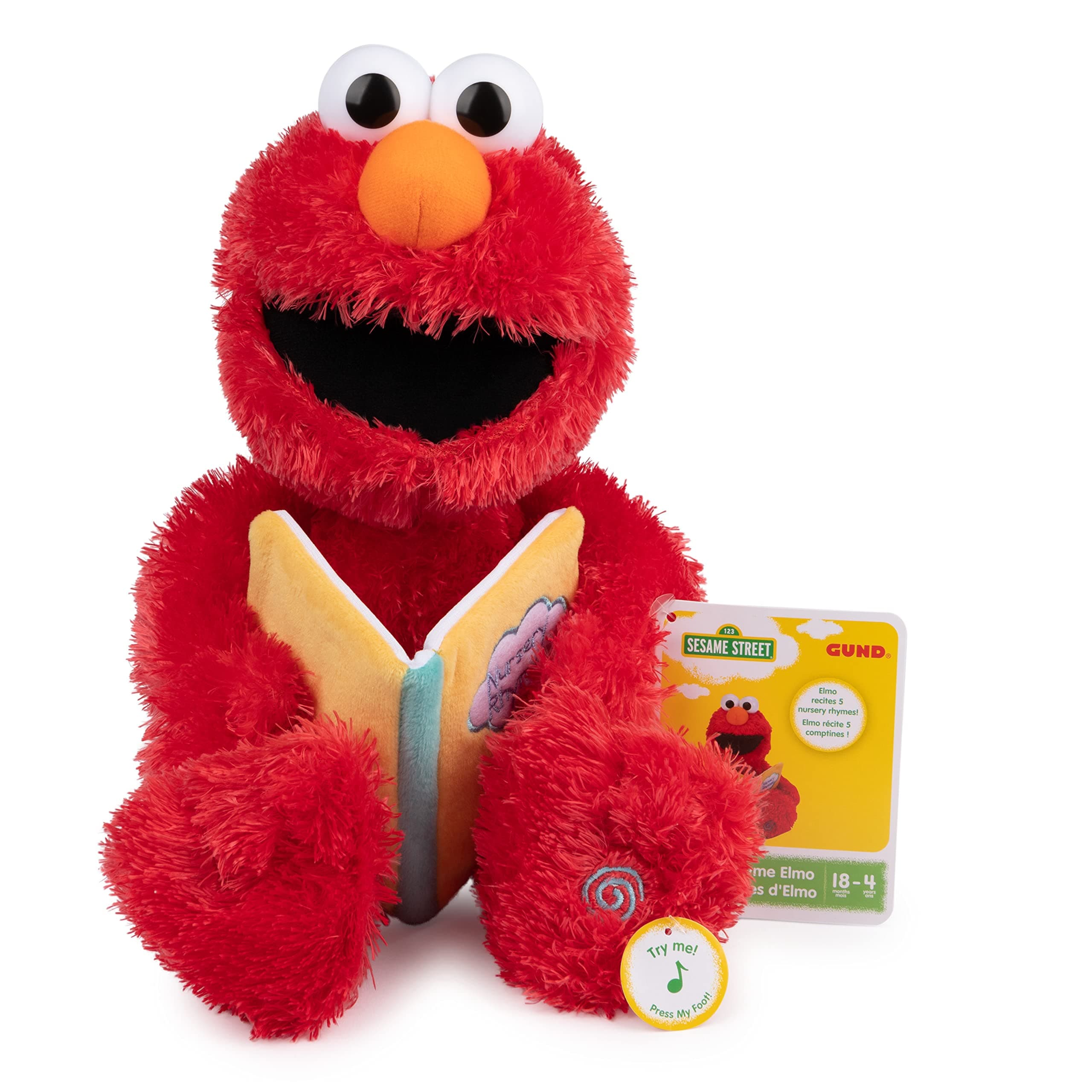 Sesame Street Nursery Rhyme Elmo 15" Plush