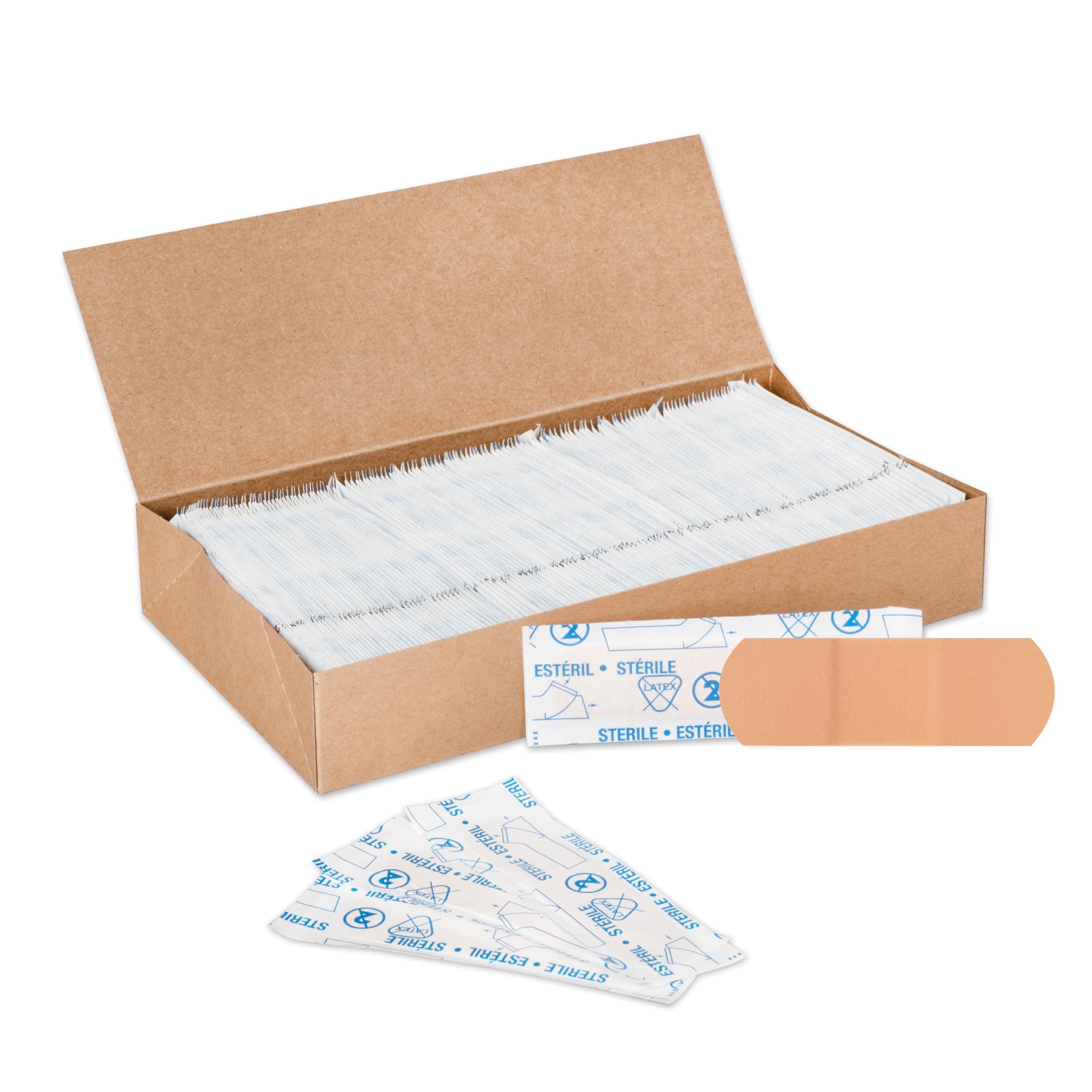 1114000 Plastic Adhesive Strips, Sterile, 1" x 3", 150/Tray, 10 Tray/Case (Pack of 1500)