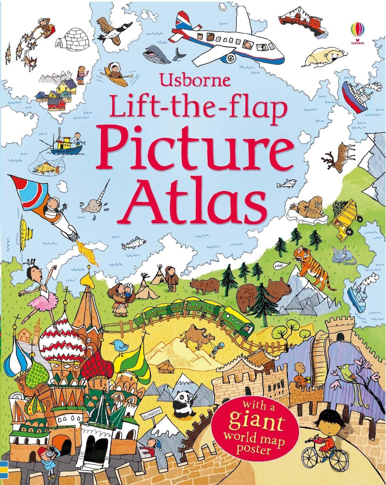 Lift the Flap Atlas: 1 (See Inside): with a giant world map poster