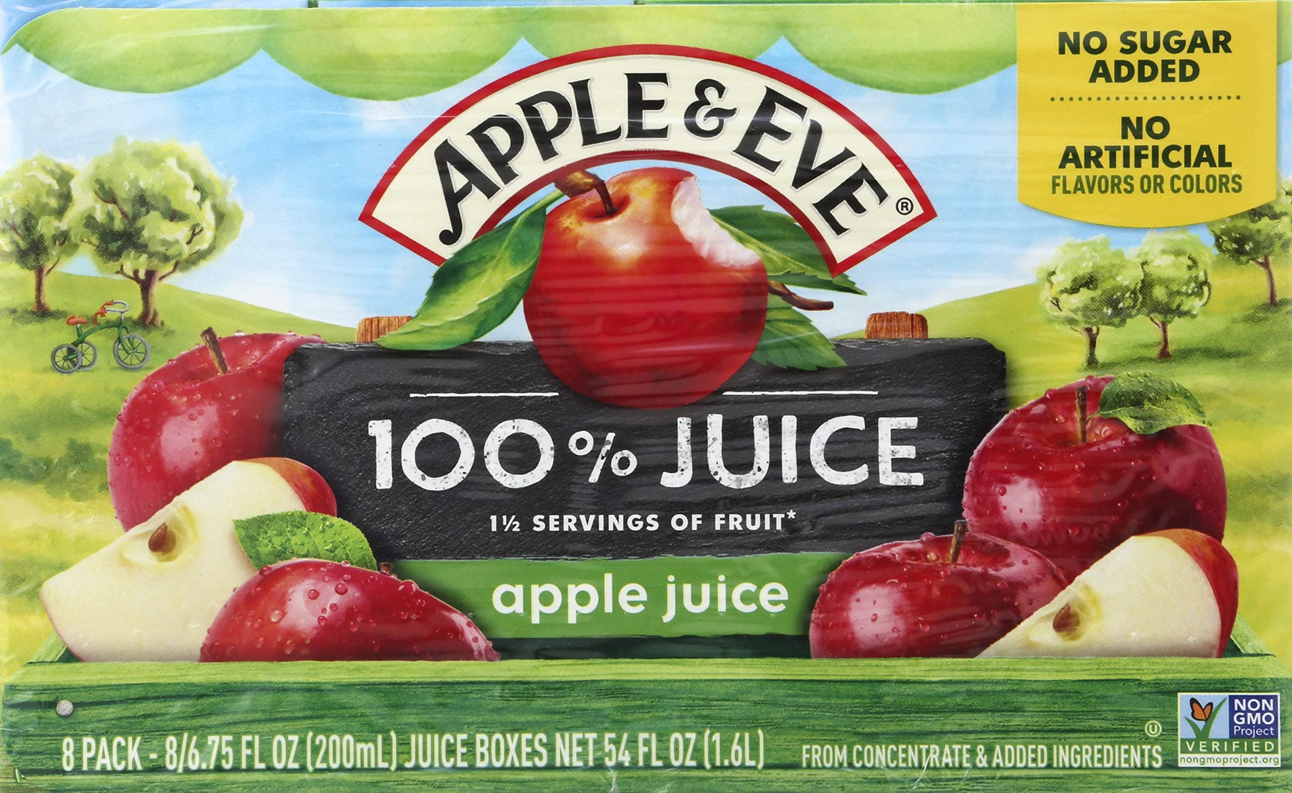 Apple Juice, 6.75 Fl Oz, 8 Pack