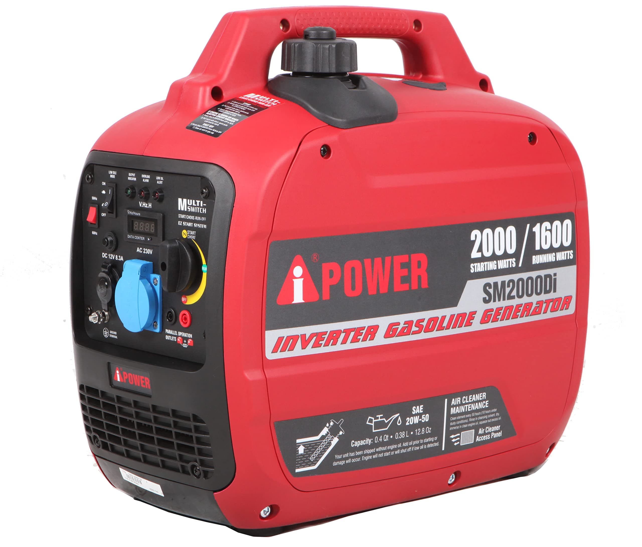 iPower A Gasoline Silent Inverter Generator, 50/60HZ, 2000-Watt