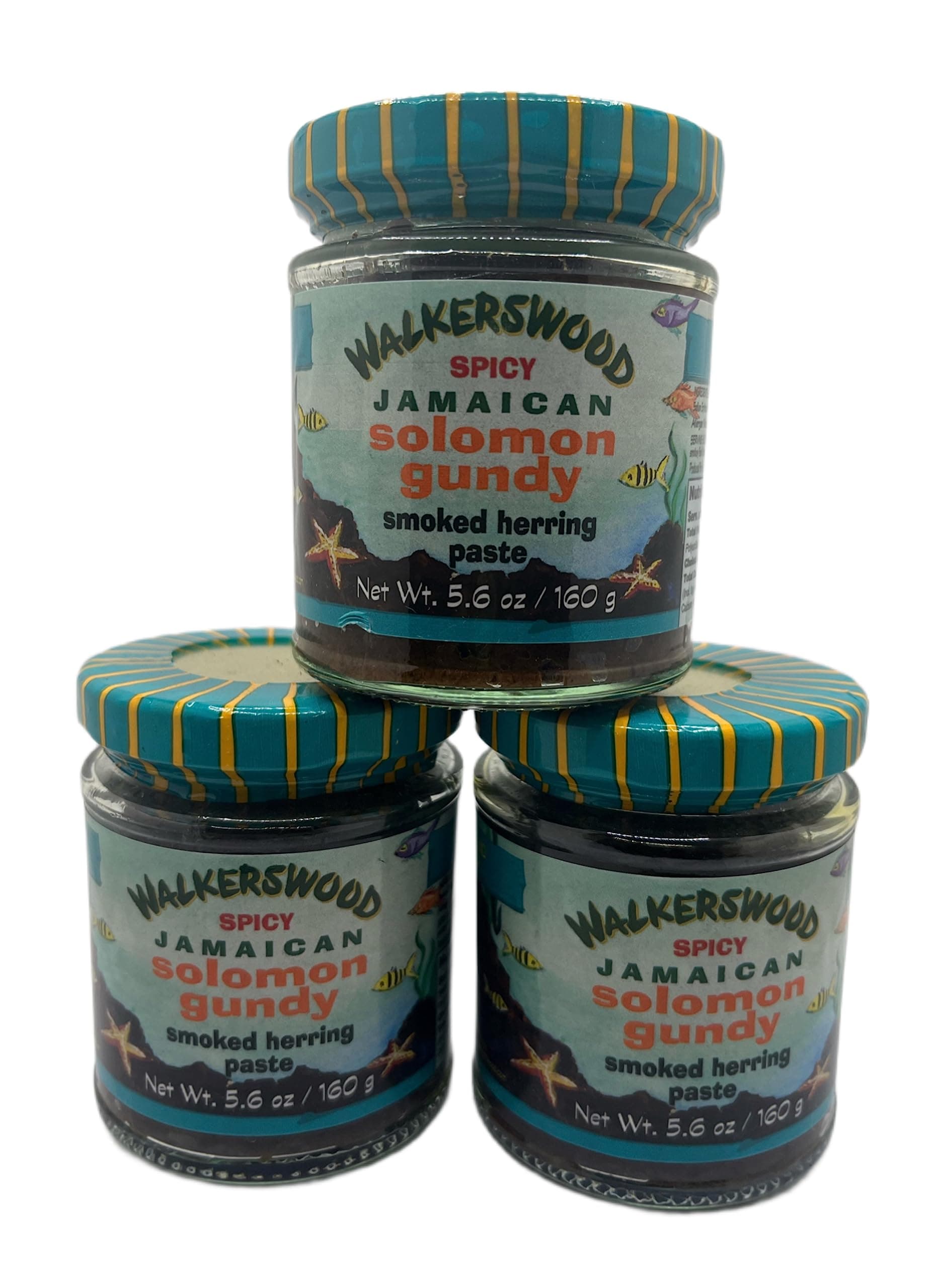 Walkerswood Spicy Jamaican Solomon Gundy Smoked Herring Paste (pack of 3)