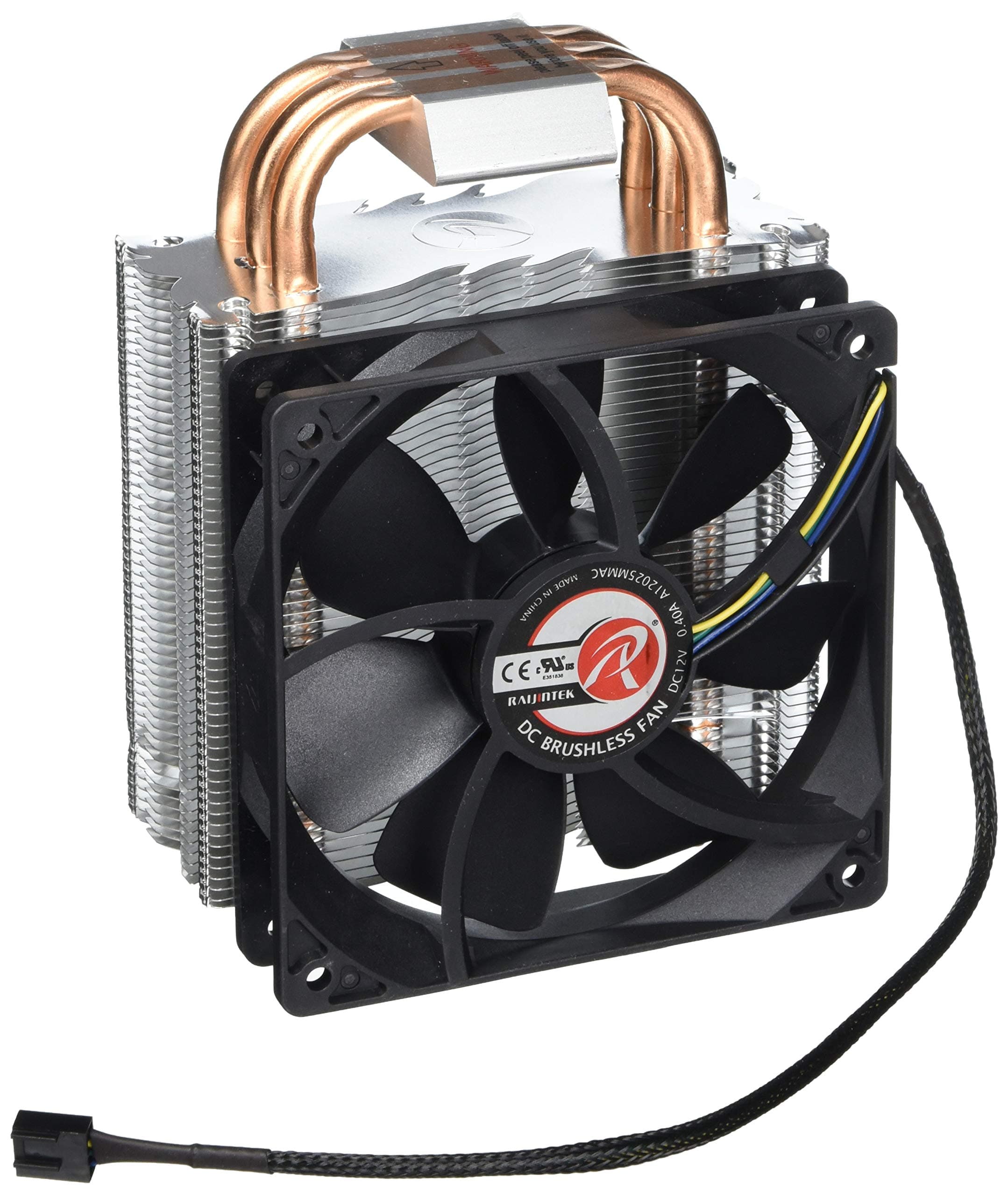 RAIJINTEK Themis Black 120mm CPU Cooler for Intel LGA 201x/1366/115x/775 & AMD Socket FM2+/FM2/FM1/AM3+/AM3/AM2+/AM2