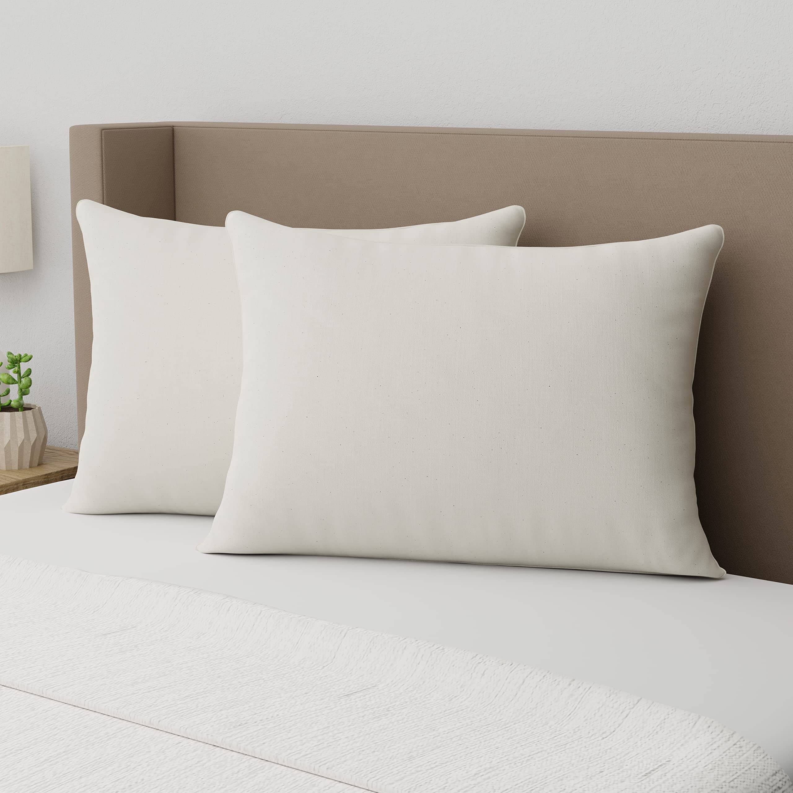 Aller-Ease AllerEase Organic Cotton Top Allergy Protection Pillow, Standard/Queen - 2 Pack