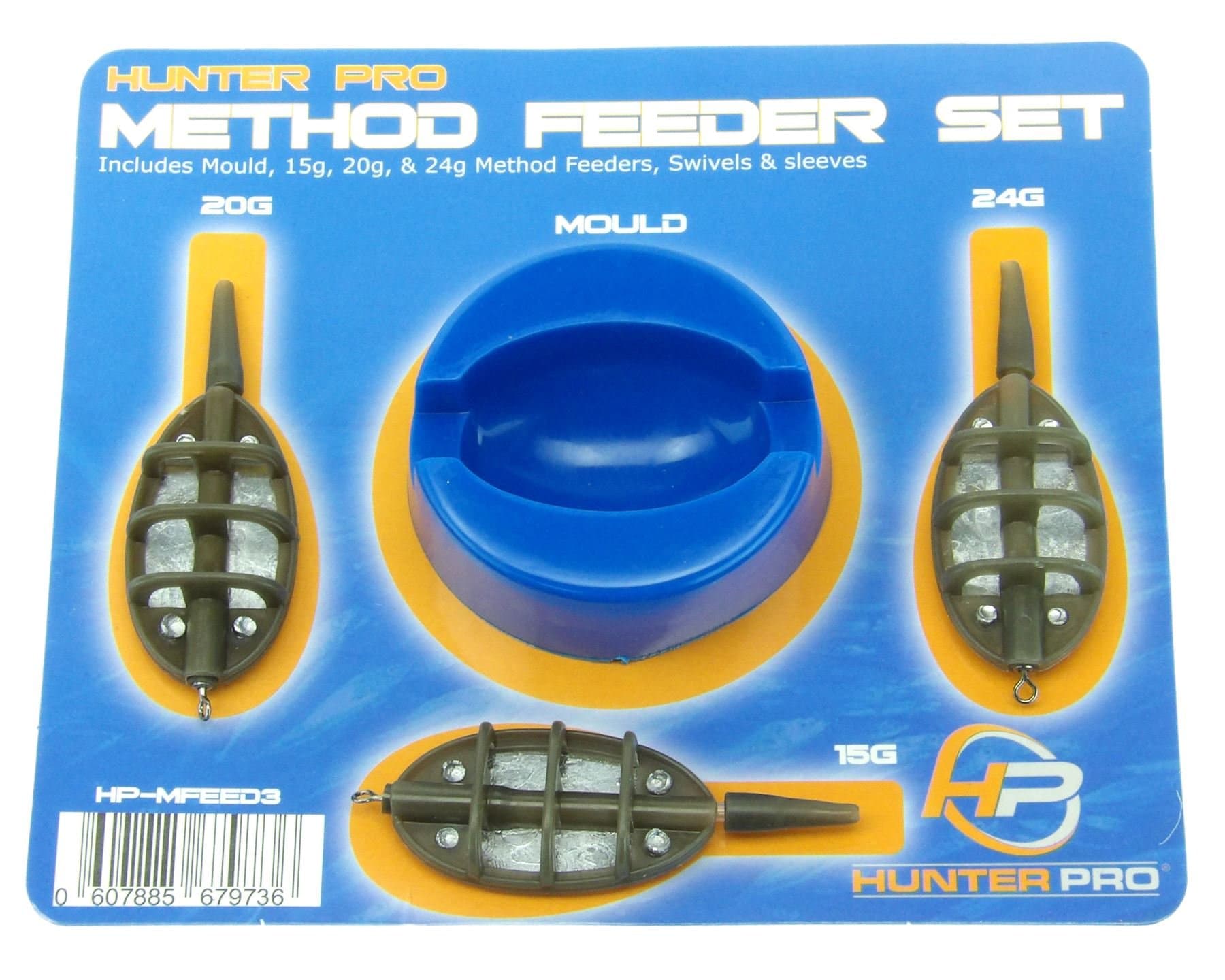 METHOD FEEDER SET & MOULD SWIVELS & SLEEVES 15g 20g 24g SWIM FEEDER
