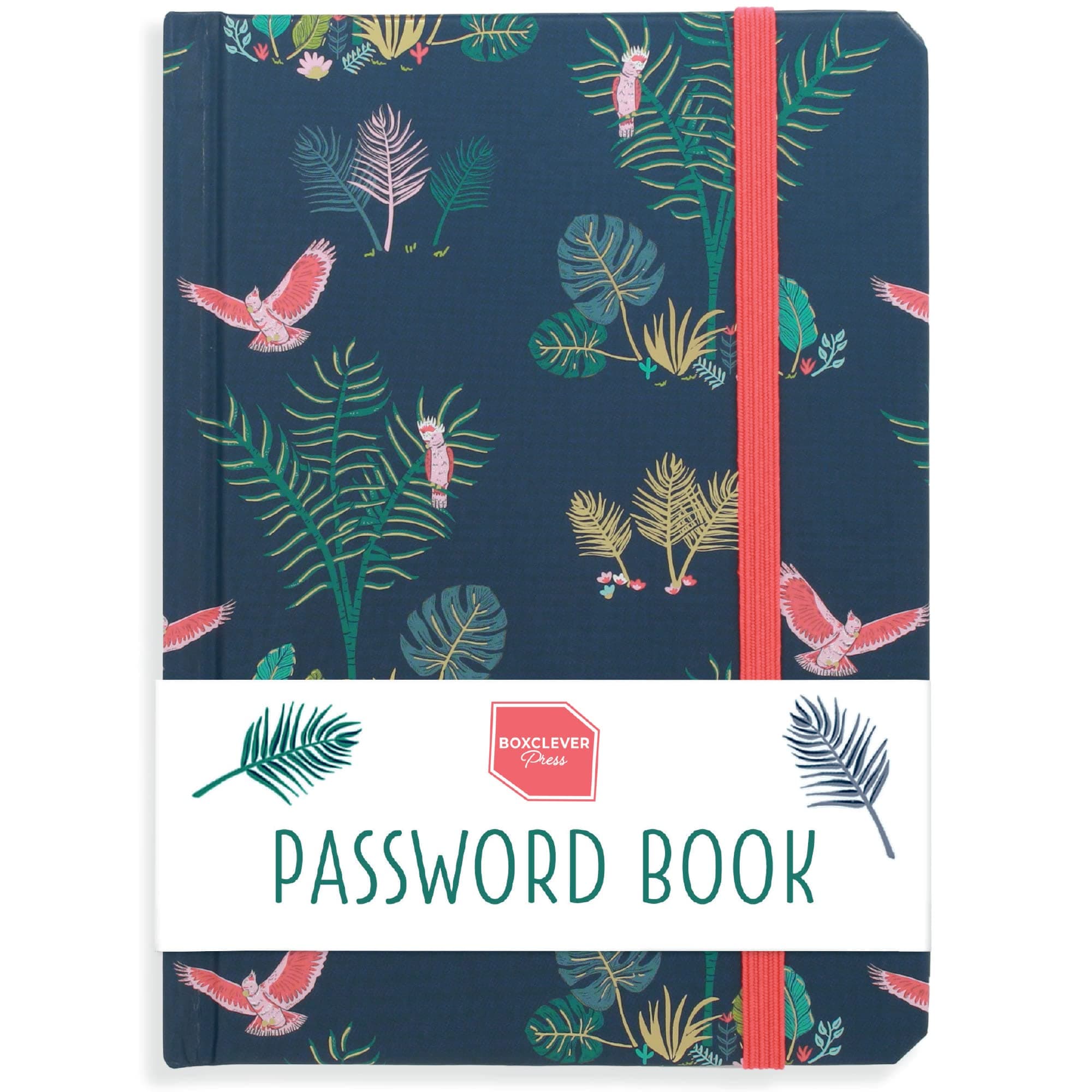 Boxclever Press Password Book. Never Forget A Password Again! Password Book Alphabetical With Tabs for all your Internet Login Details. Pocket size Password Notebook - 11 x 15.5cm (Birds)