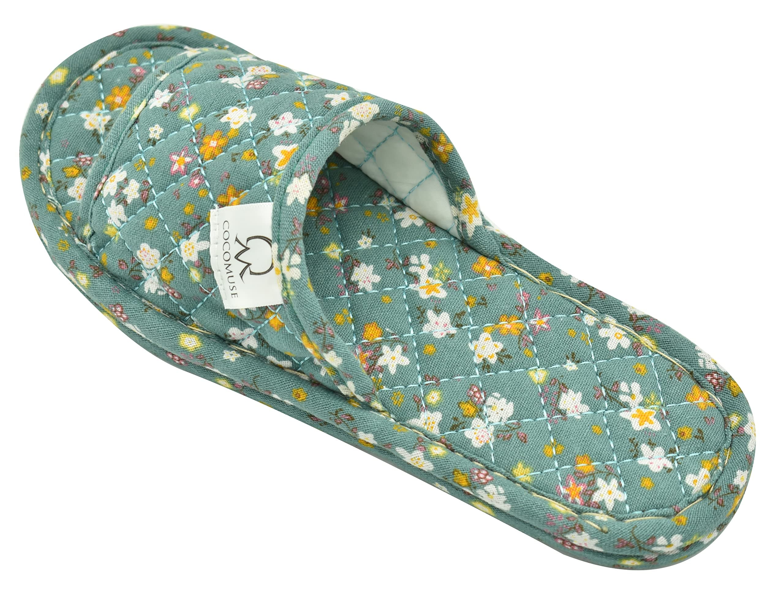 Ultralight Soft Indoor Open Toe Cotton linen Slippers Absorb Sweat Cloth Bottom House Slippers