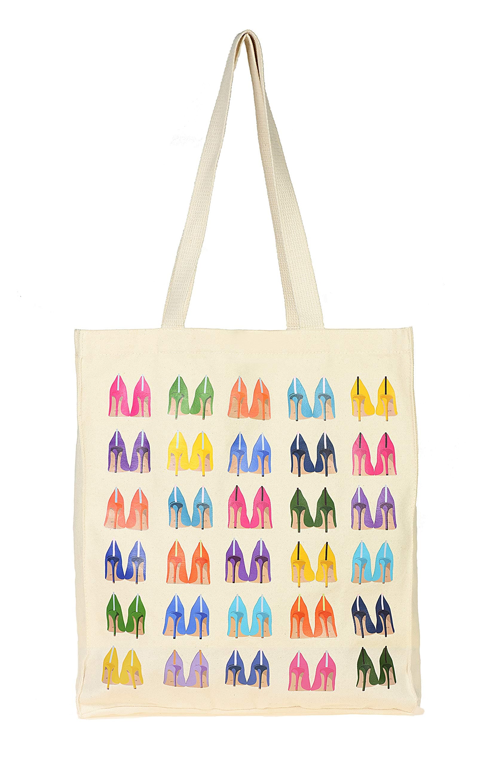 WYYDS SJP by Sarah Jessica Parker Fawn Wall High Heel Canvas Tote Bag