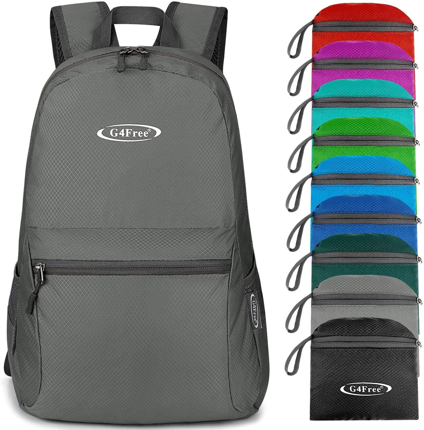 G4Free Small Foldable Ultralight Waterproof Backpack for Camping Hiking Cycling Men Women 20L