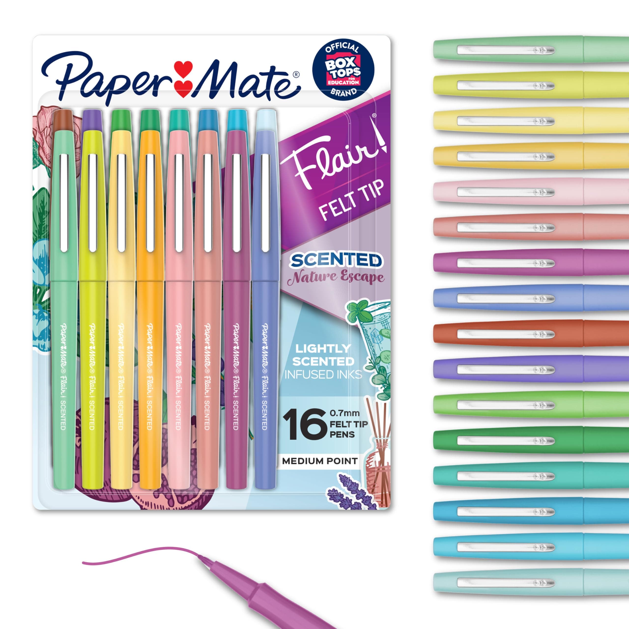 Flair Scented Felt Tip Pens 16/Pkg-Nature Escape