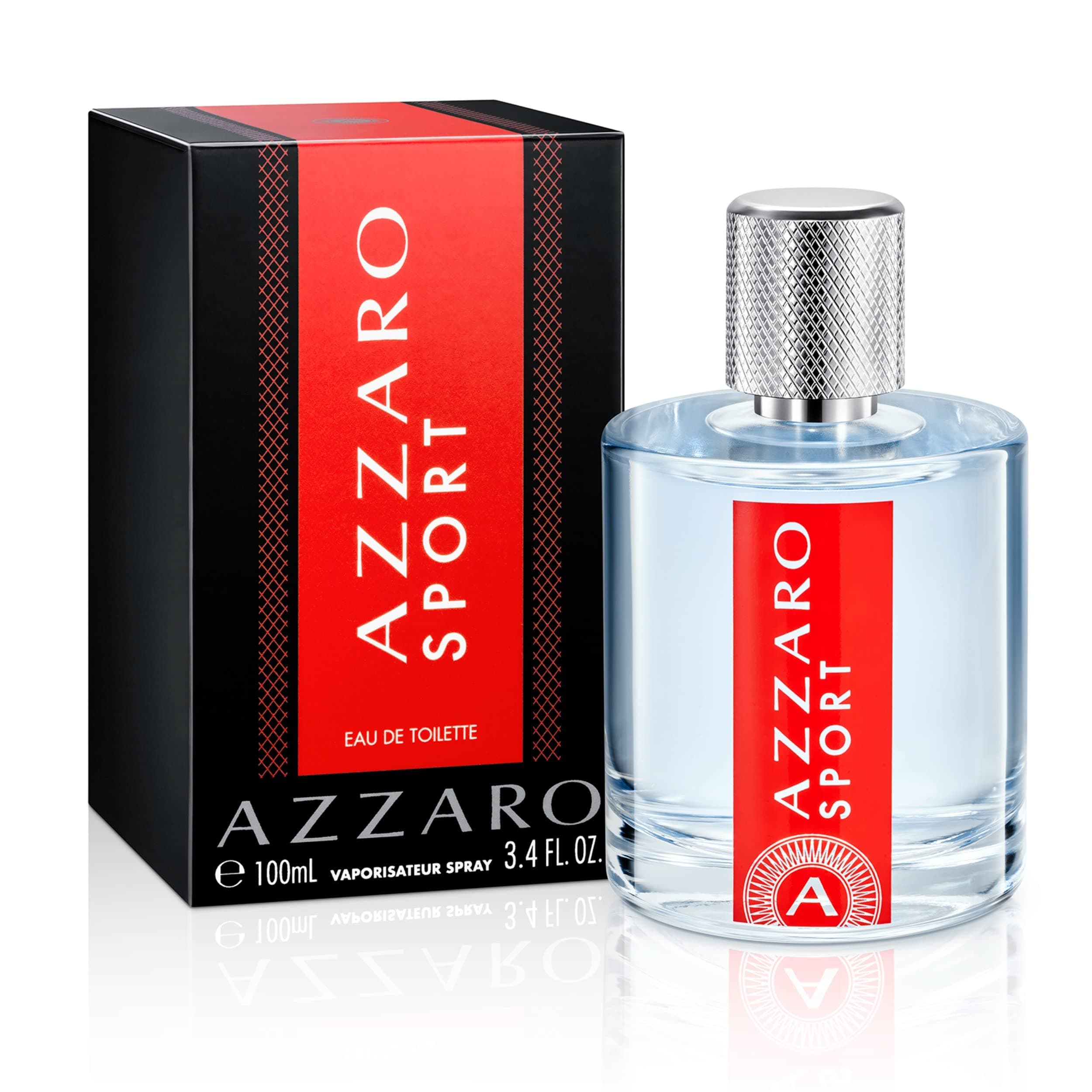 Azzaro Sport Eau de Toilette 100 ml- Fresh & Clean Mens Cologne - Citrus, Aromatic & Woody Fragrance - Everyday Casual Wear - Energizing Scent - Luxury Perfumes for Men, 3.4 Fl Oz