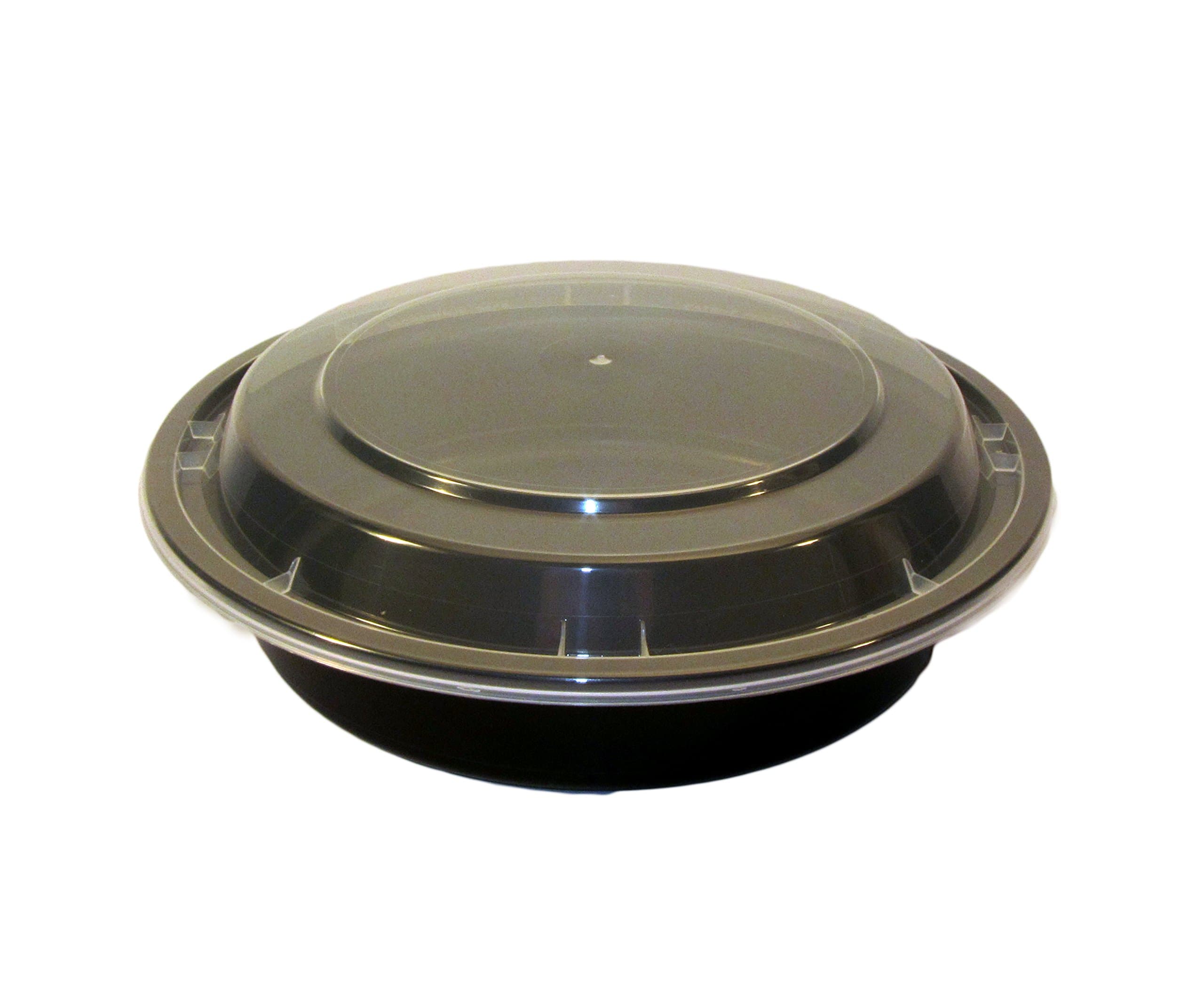 Specialty Quality Packaging MK0700B Microwavable Container, 7" Round Shallow, Combo 150 (Pack of 150)