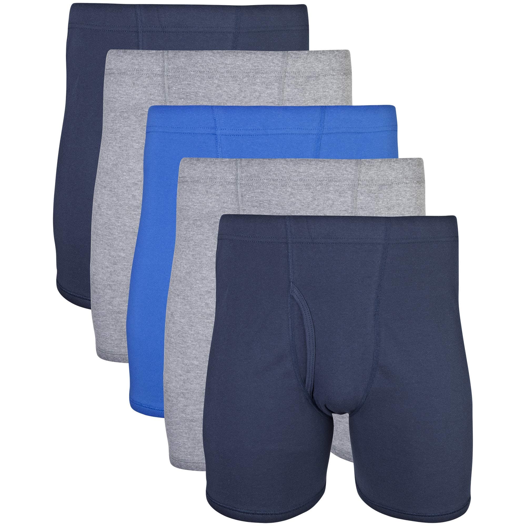 Men's Underwear Covered Waistband Boxer Briefs, Multipack