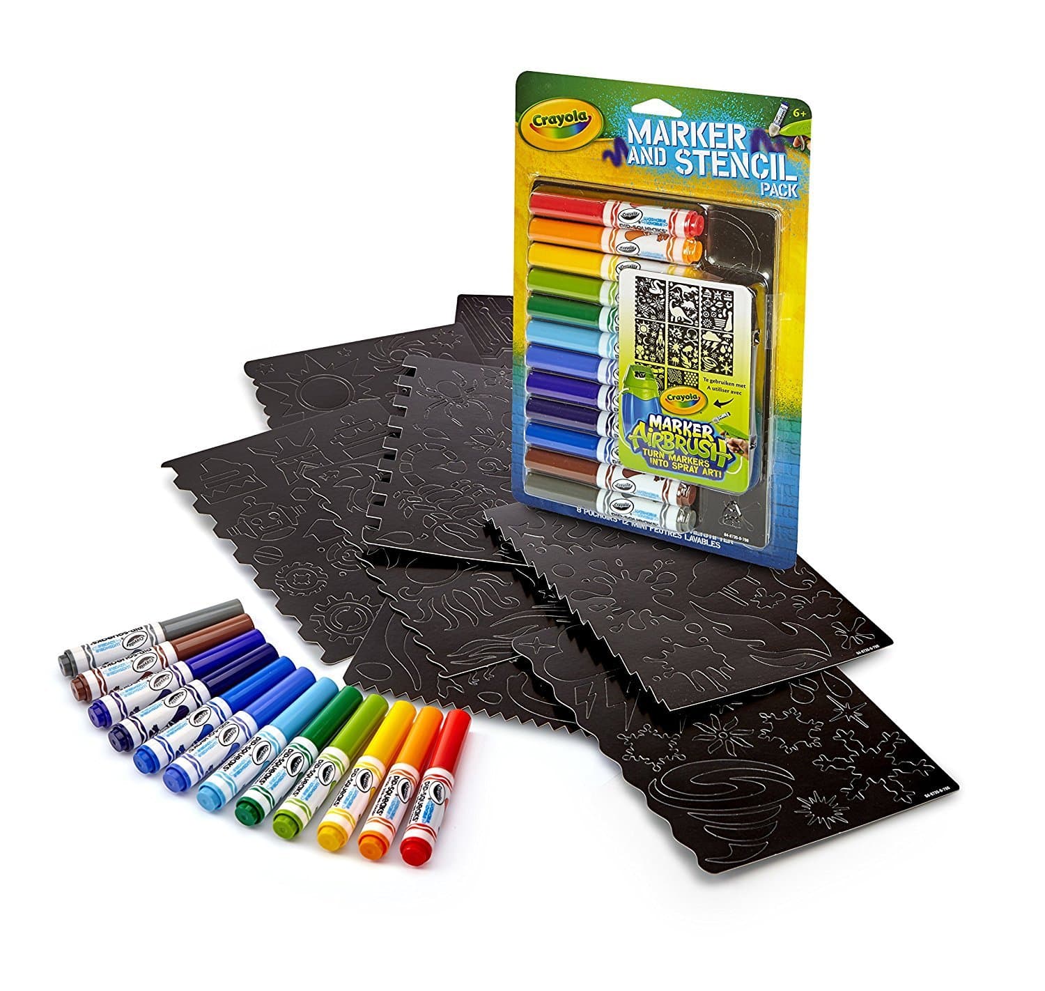 Crayola Airbrush Marker and Stencil Pack