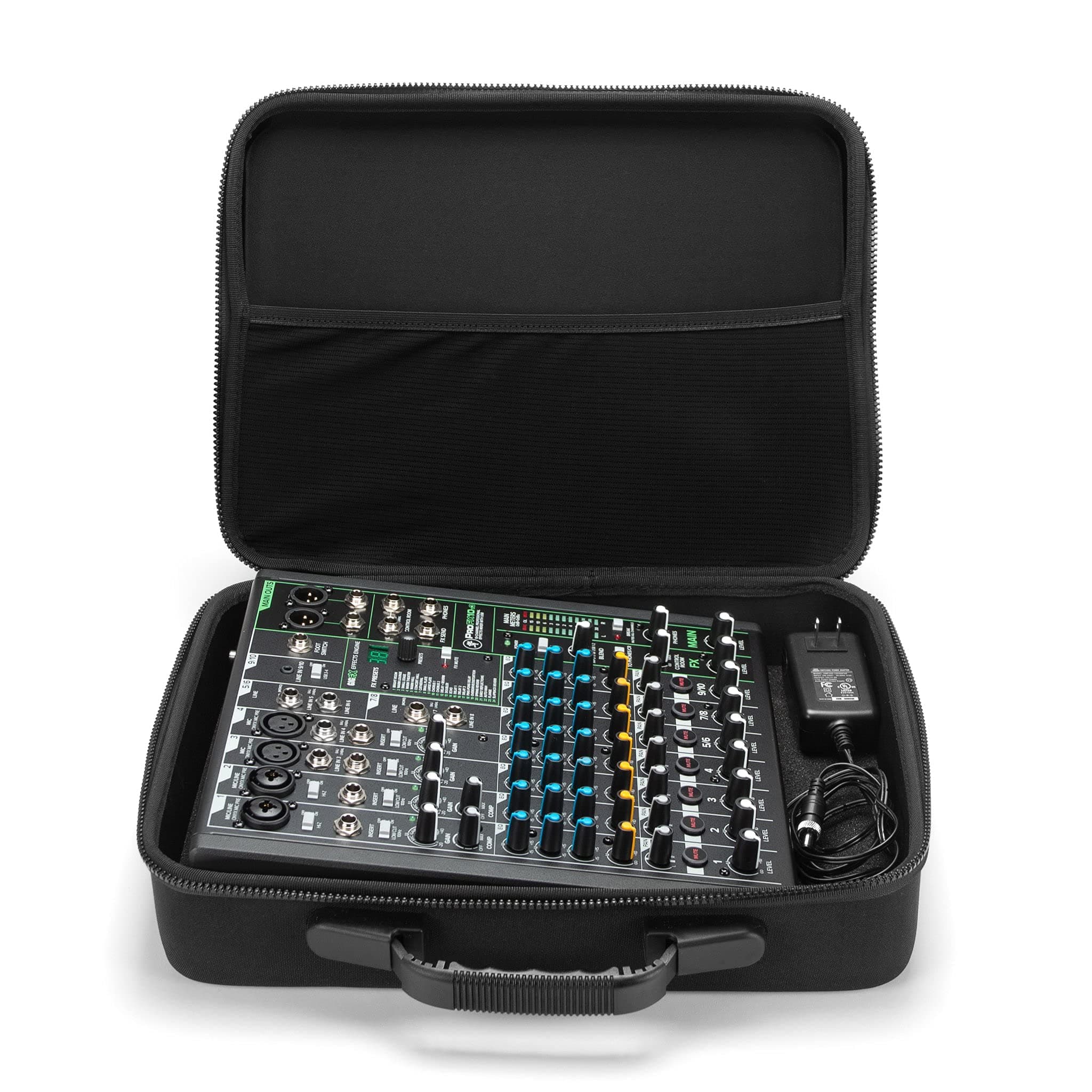 ANALOG CASES Mackie ProFX10V3 / Yamaha MG10XU Case - Custom-Fitted Compact PULSE Hard Case for Travel