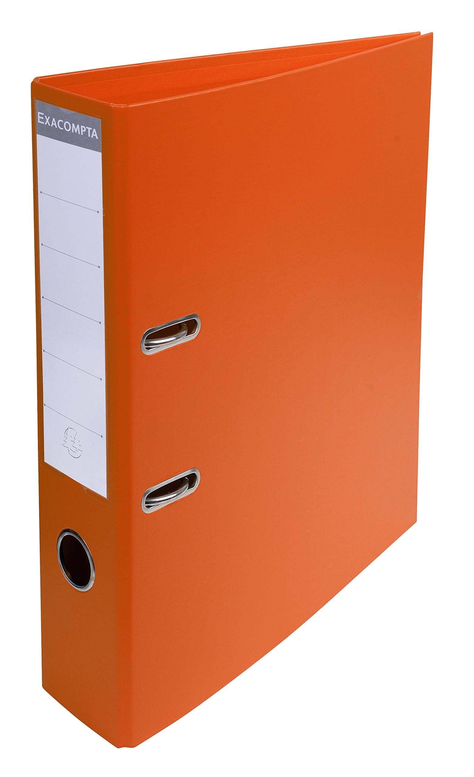 Ref 53744E - Prem'Touch PVC Lever Arch File - 320 x 290mm in Size, 2 Rings, Can Hold A4 Documents, 70mm Spine, 75mm Rings, FSC-Certified - Orange Cover