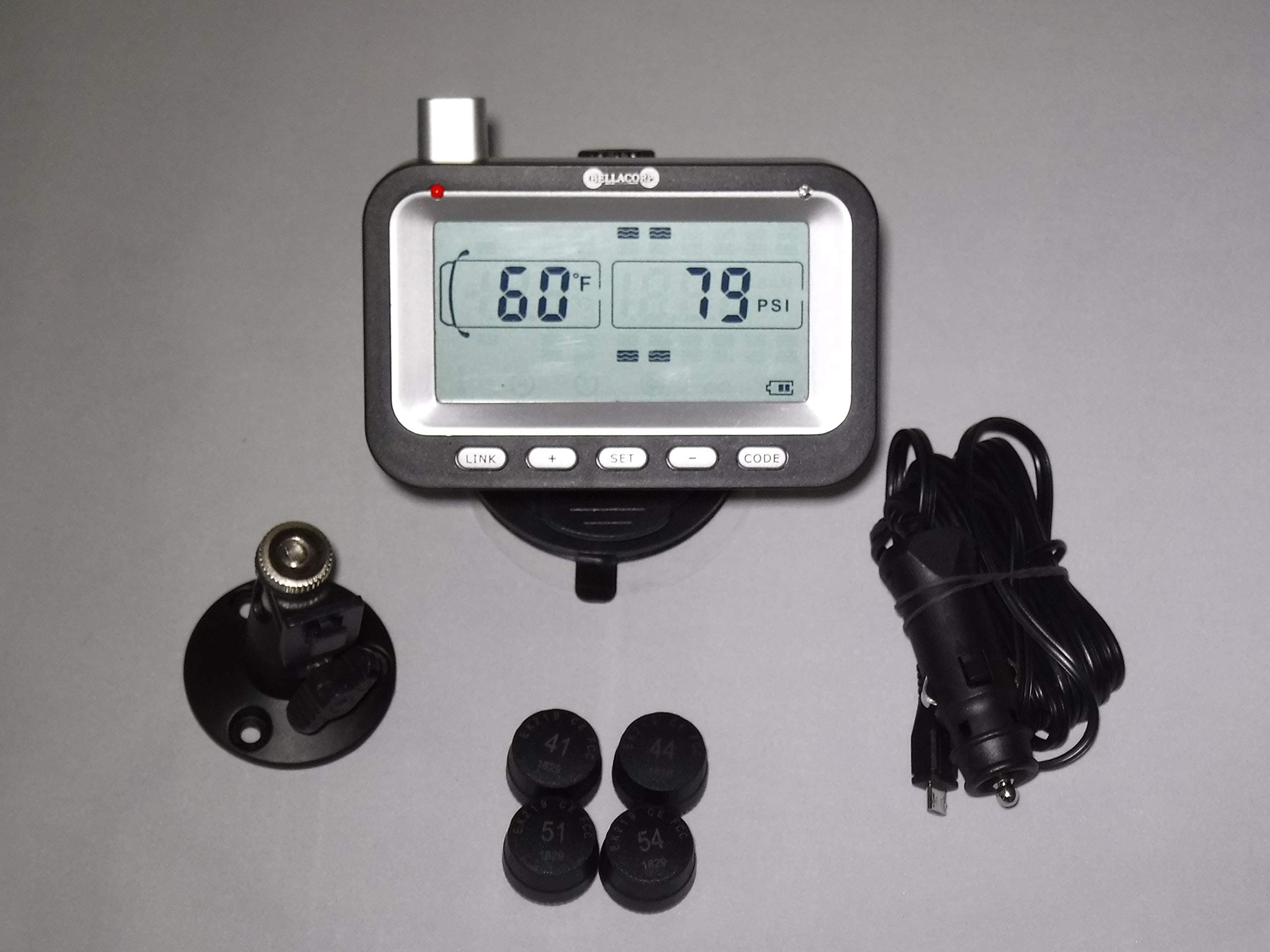 Tire Pressure Monitoring System TPMS (4) Sensors (Including Free $50.00 Repeater) for Fifth Wheel, Trailer, Camper, Car, Truck, 4x4, or RV,
