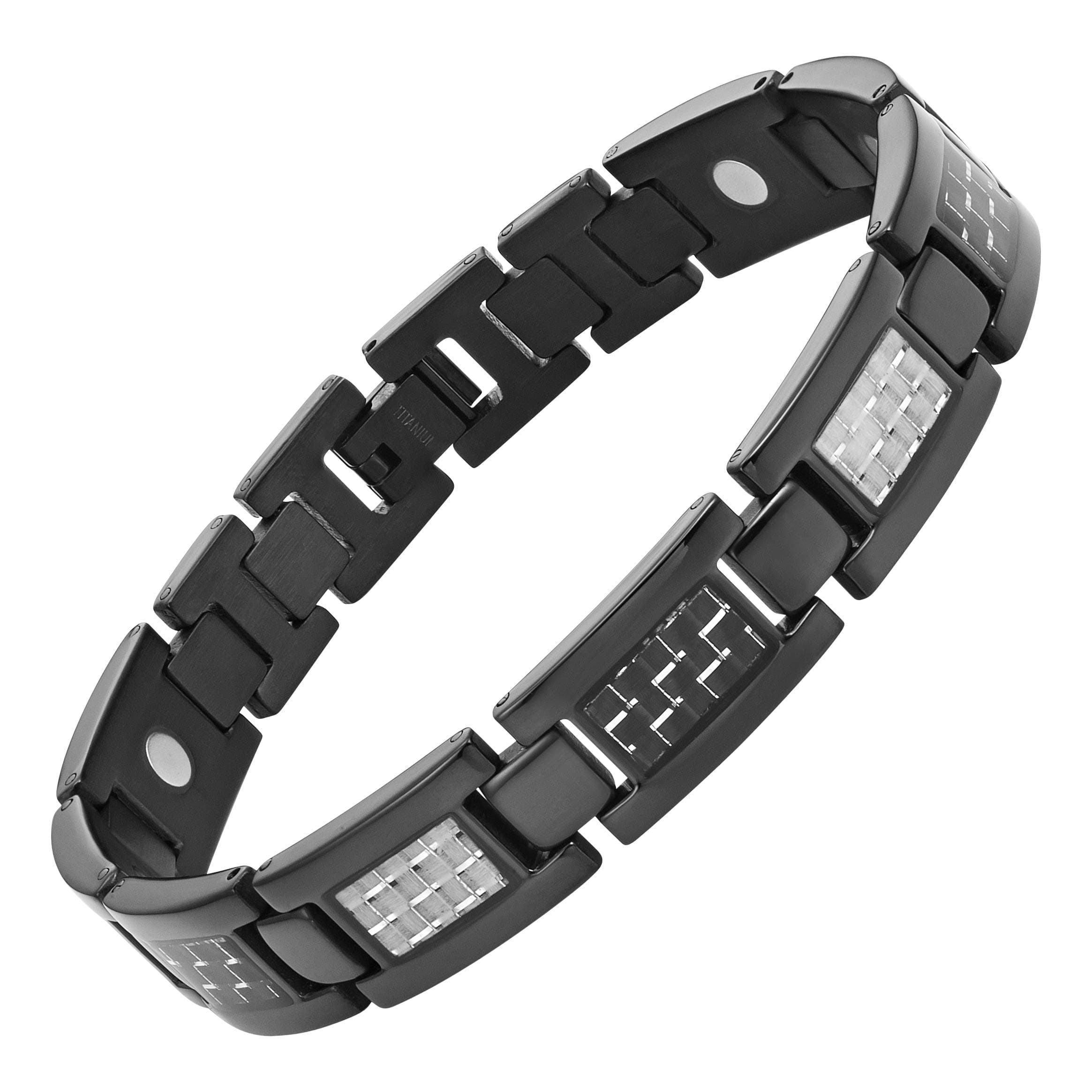 Willis Judd Carbon Fiber Titanium Magnetic Bracelet Size Adjusting Tool and Gift Box Included