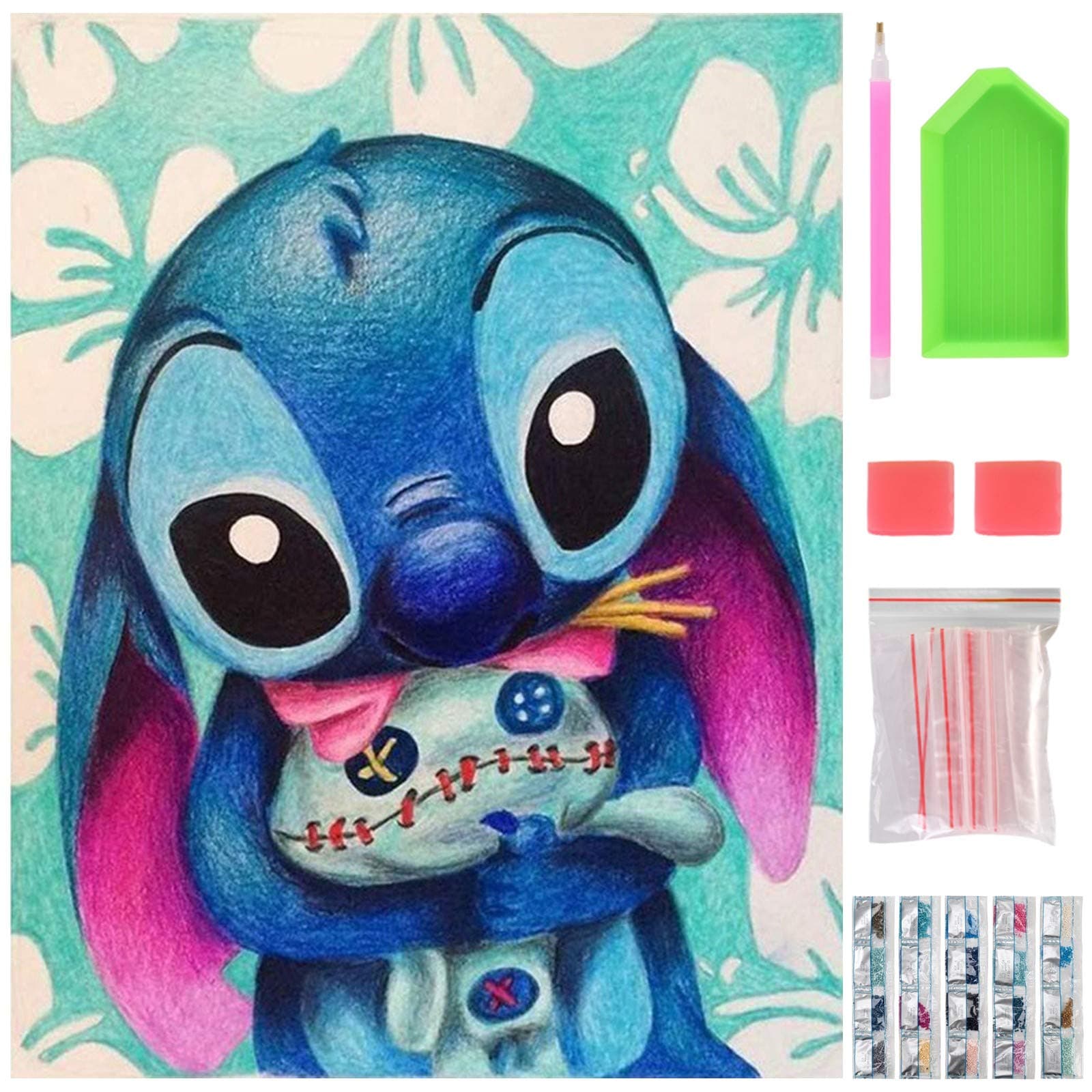 DIY 5D Diamond Painting Kits for Adults, Full Drill Round Diamond Picture Art Kids for Home Wall Decor 40 X 30cm